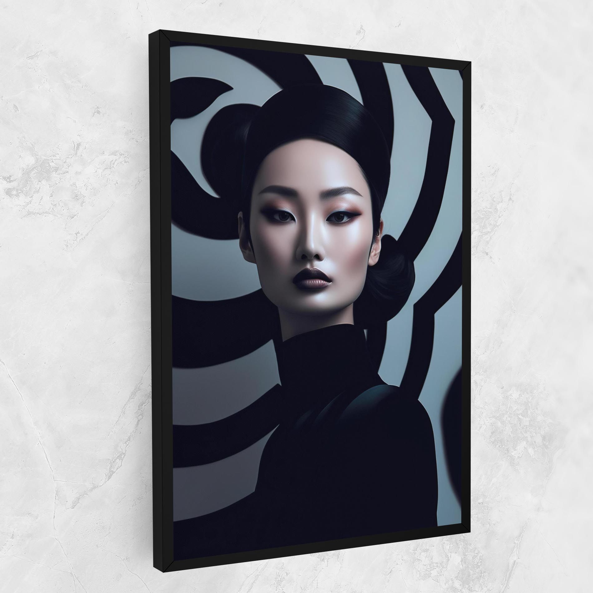 Asiatic Black Outfit mockup 1