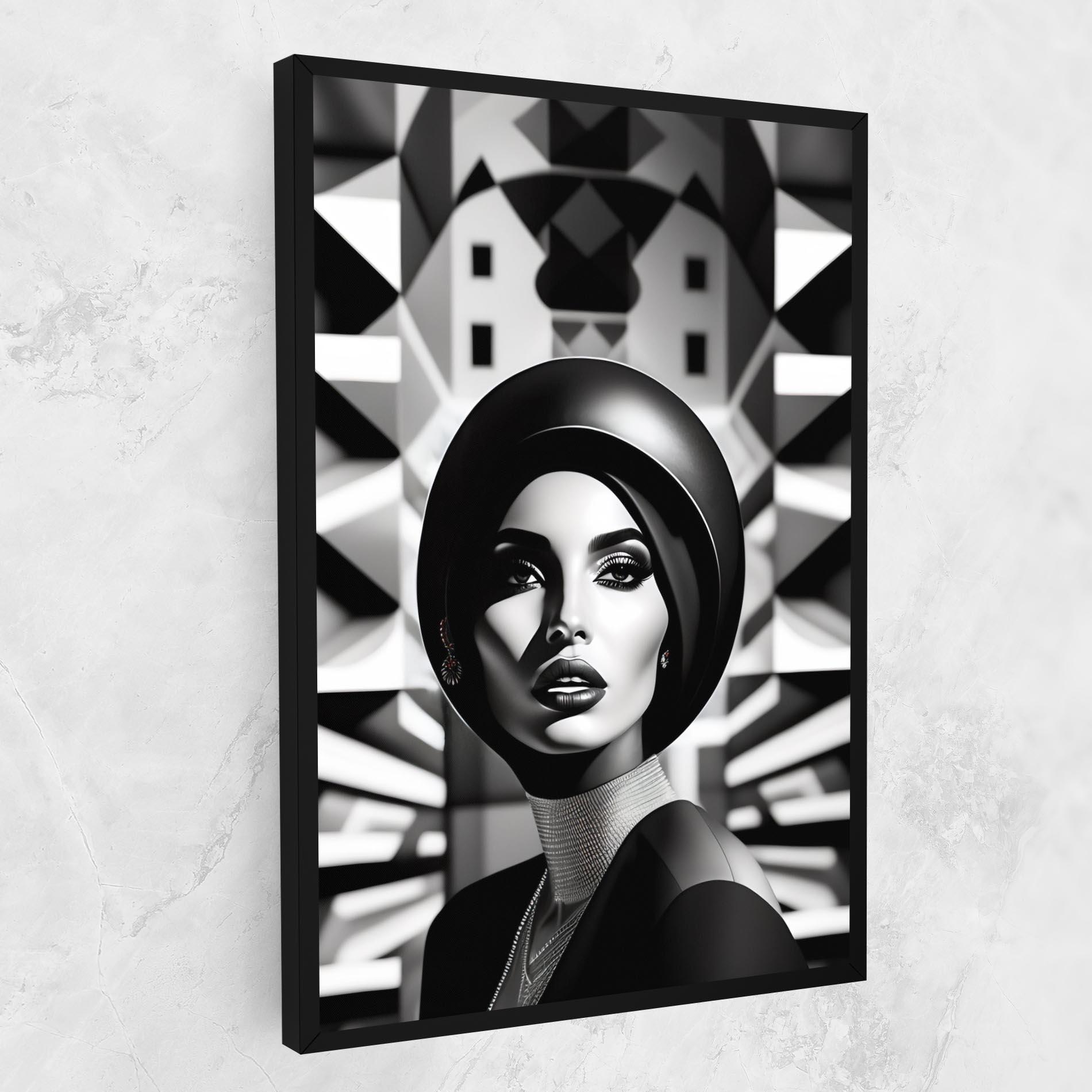 Vászonkép Big Black Hat mockup 1