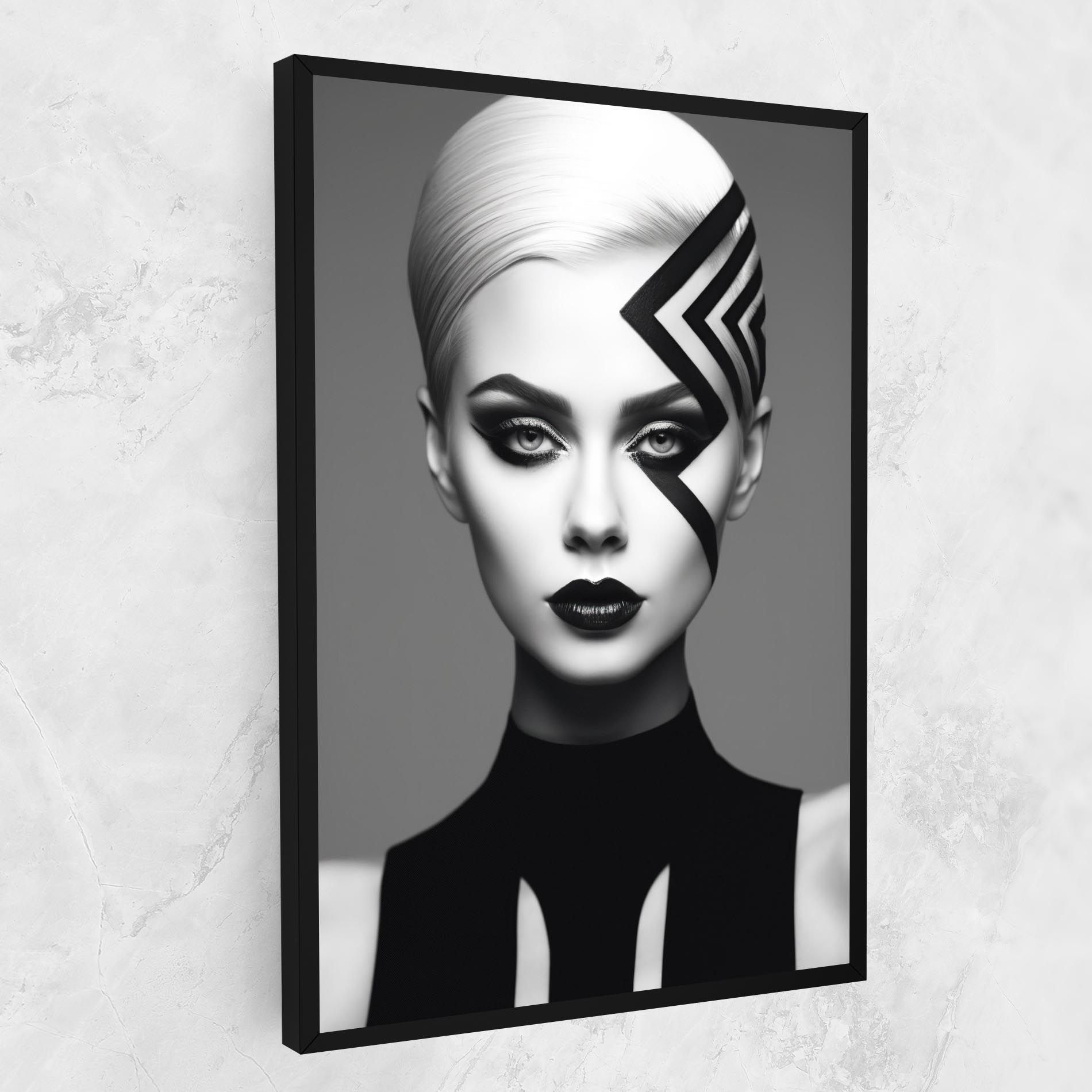 Black Lines On Face mockup 1