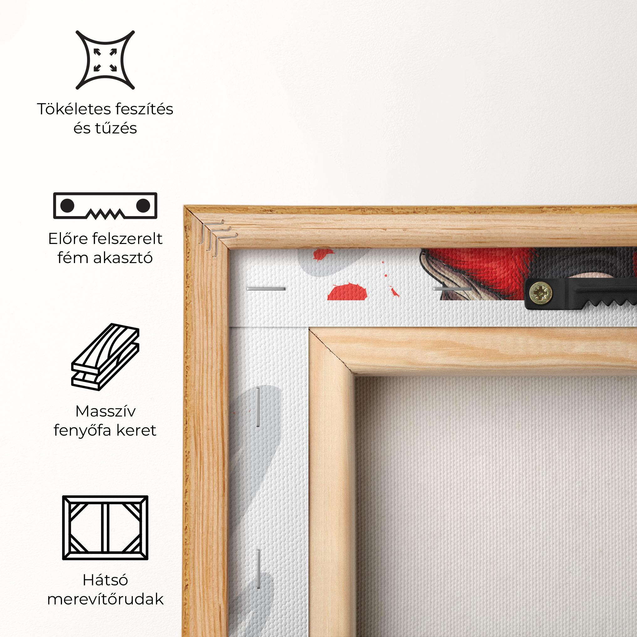 Vászonkép Black Blouse Woman mockup 5