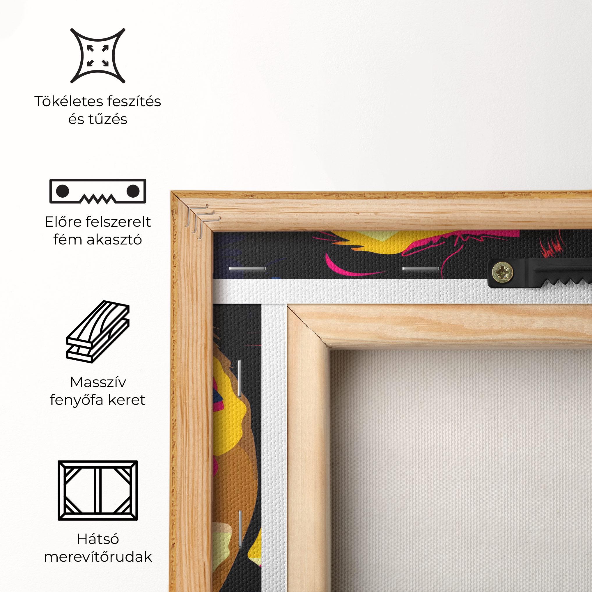 Vászonkép Pop Art Portrait Woman mockup 5