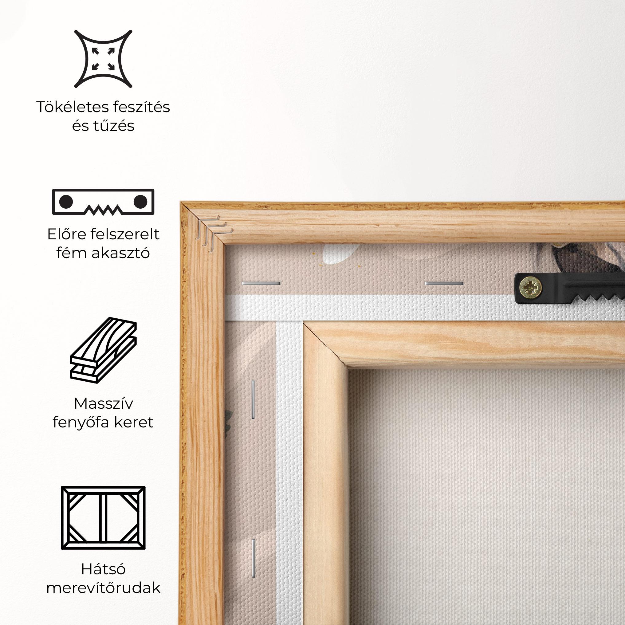 Vászonkép Watercolor Stylish Model mockup 5