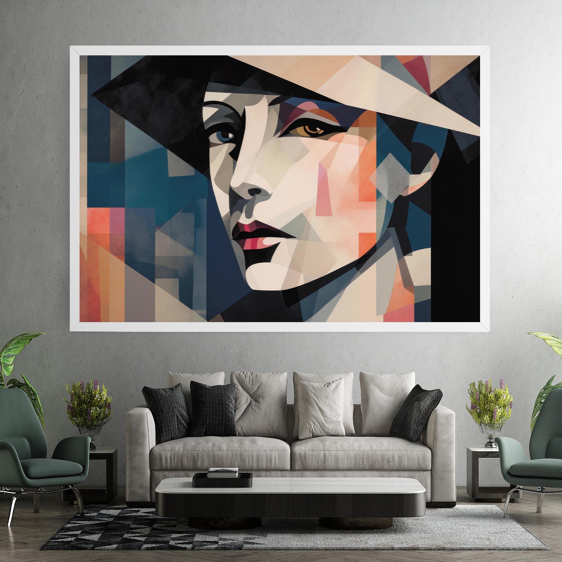 Vászonkép Chicago Portrait mockup 7