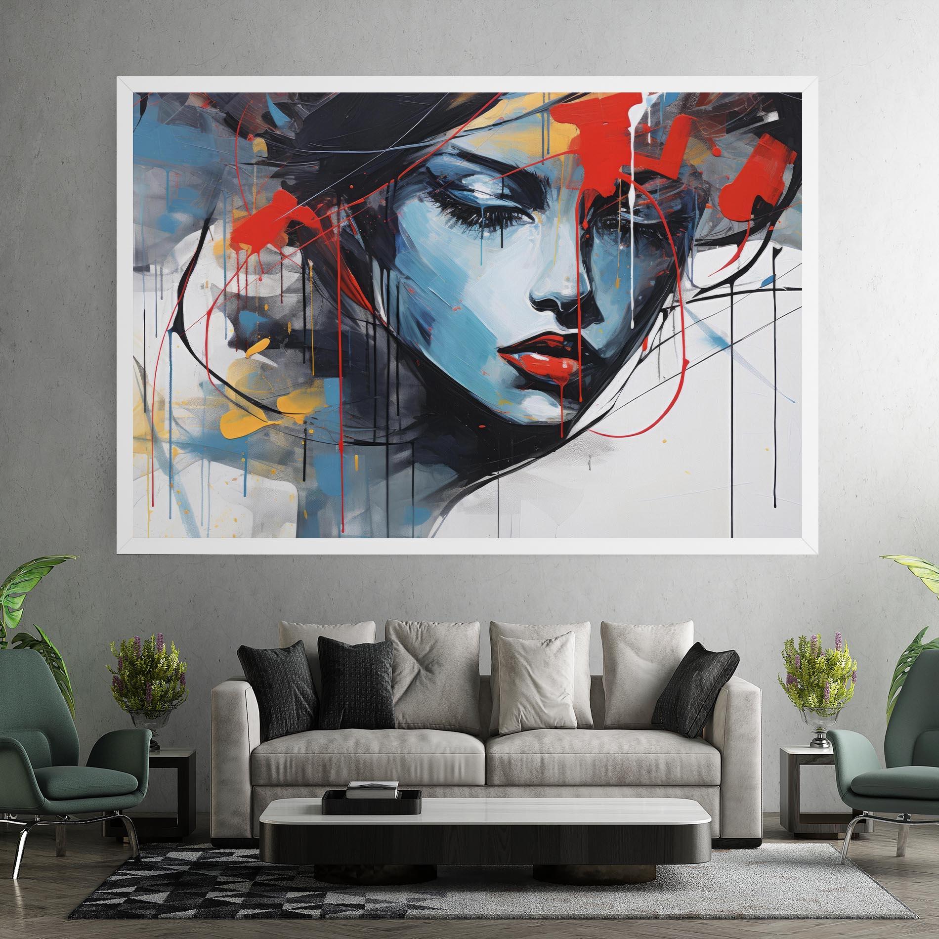 Vászonkép Edgy Woman mockup 7