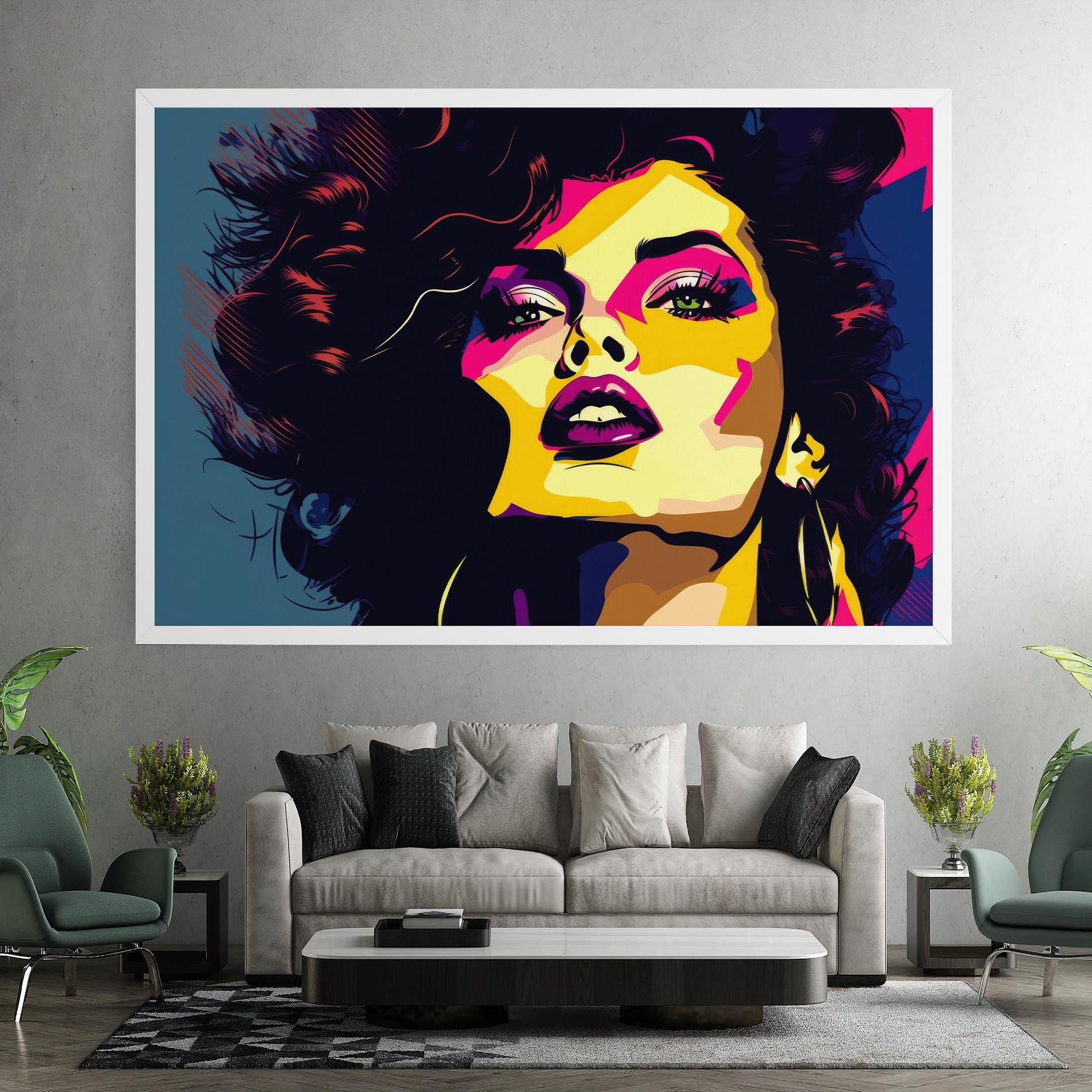 Vászonkép Pop Art Portrait Woman mockup 7