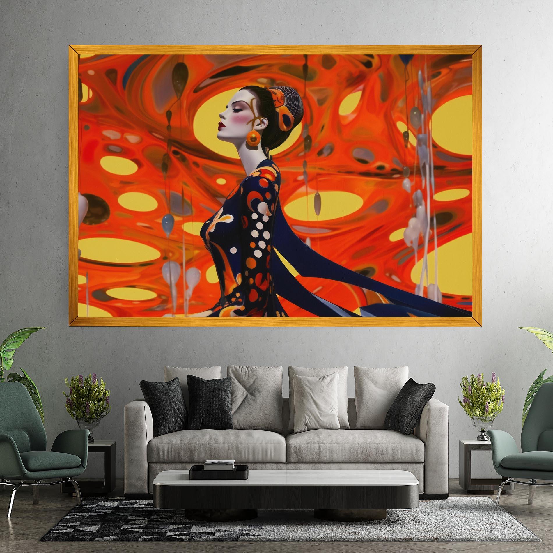 Vászonkép Big Orange Accesories mockup 7