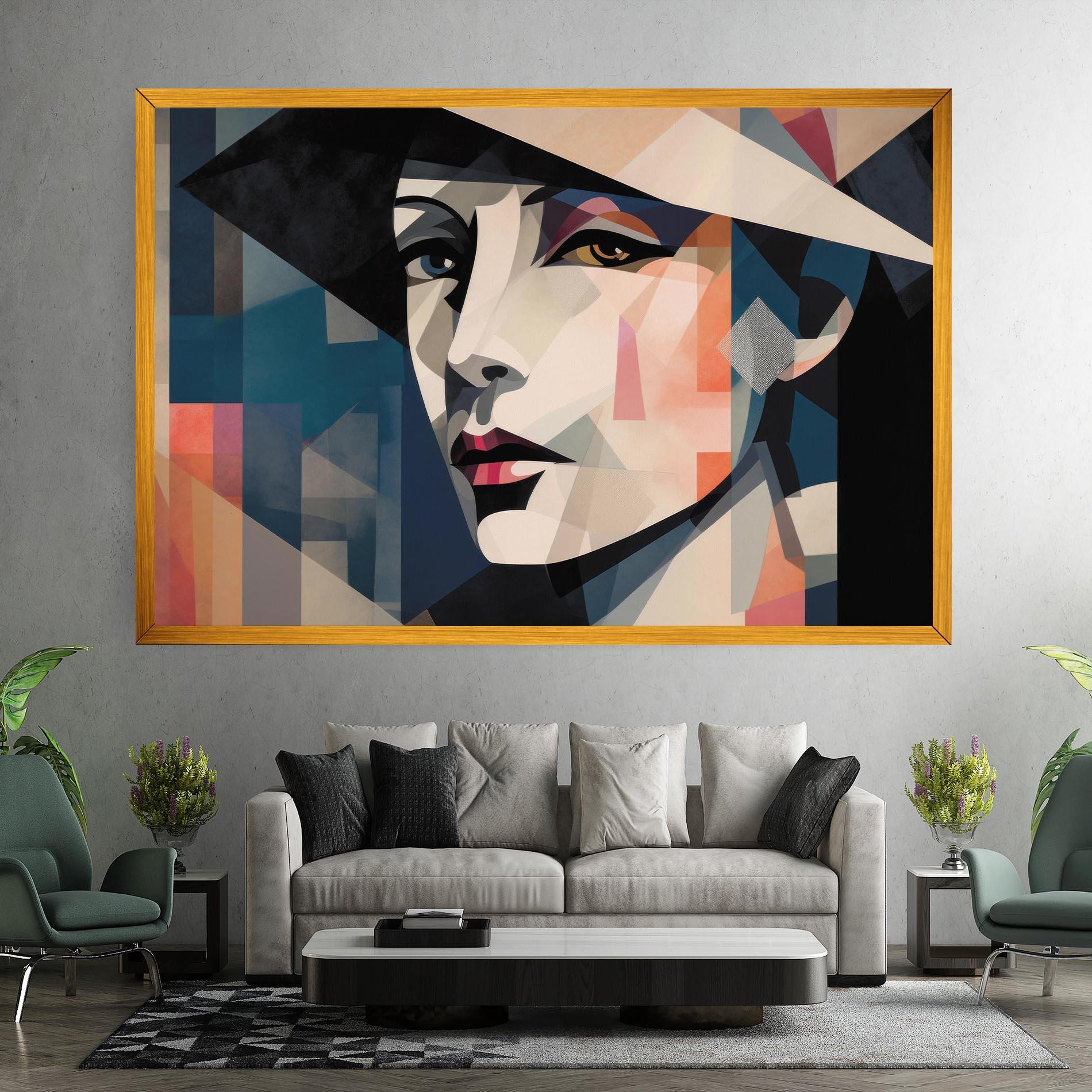 Vászonkép Chicago Portrait mockup 7