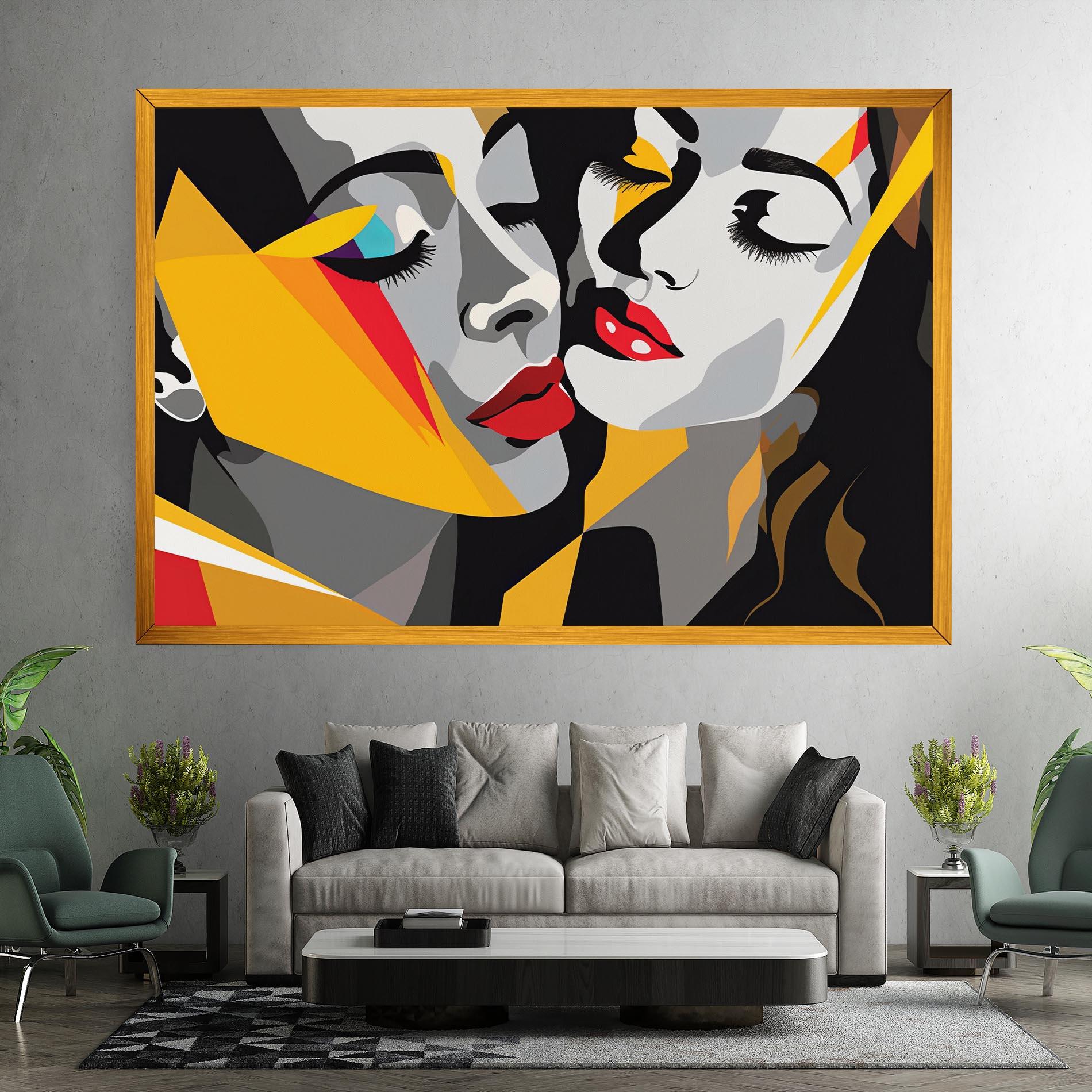 Vászonkép Dreamy Modern Female mockup 7