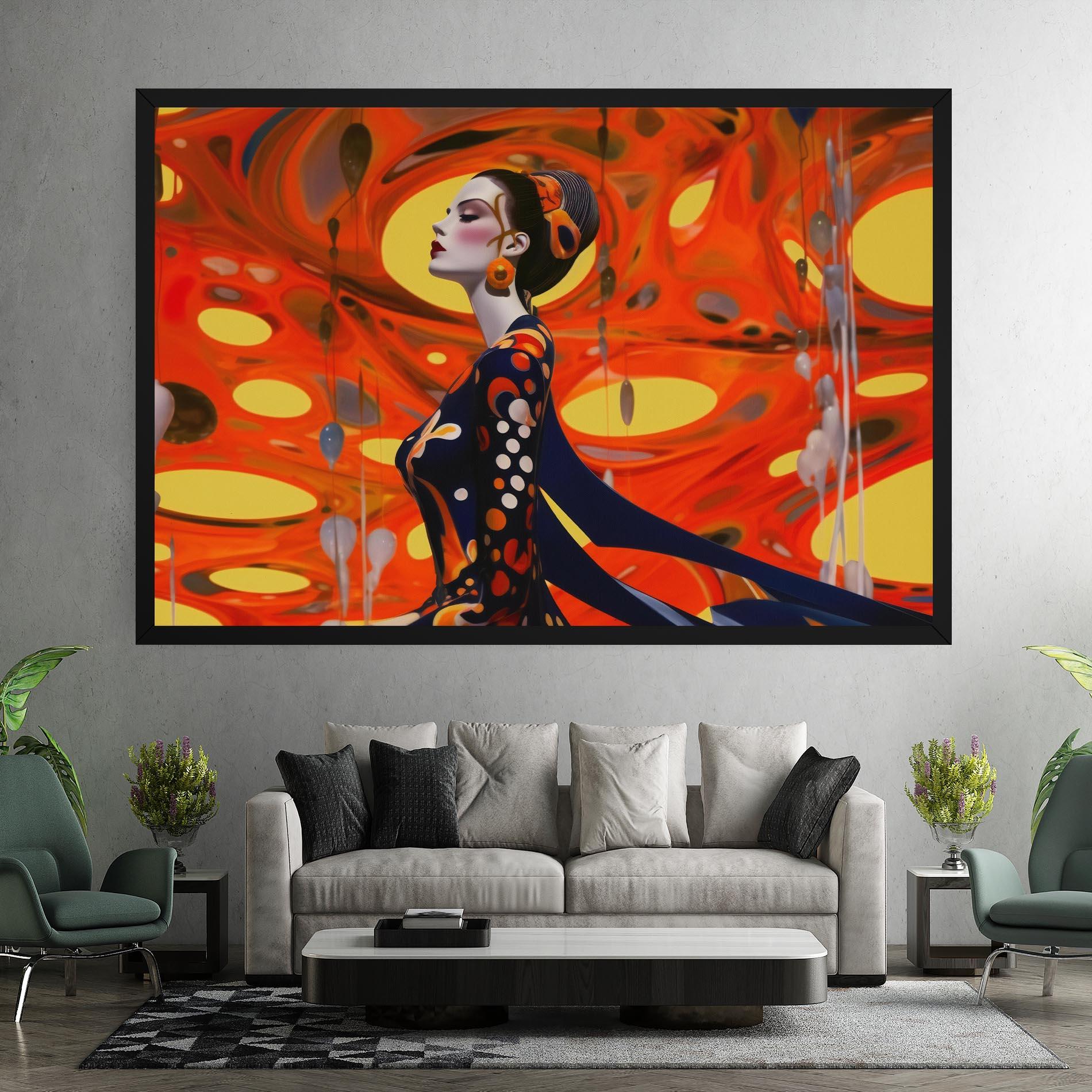 Vászonkép Big Orange Accesories mockup 7