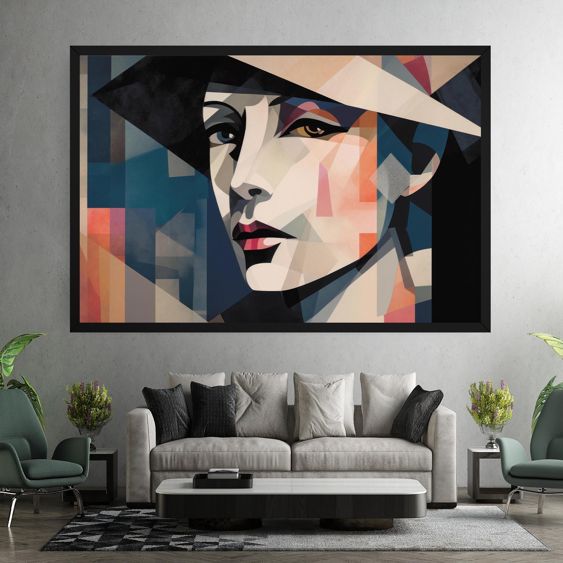 Vászonkép Chicago Portrait mockup 7