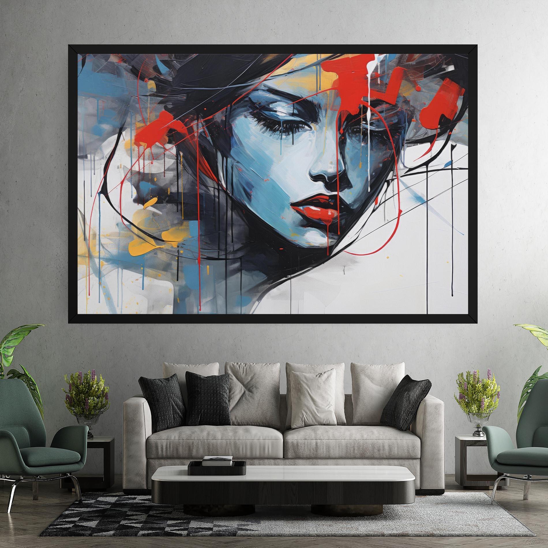 Vászonkép Edgy Woman mockup 7