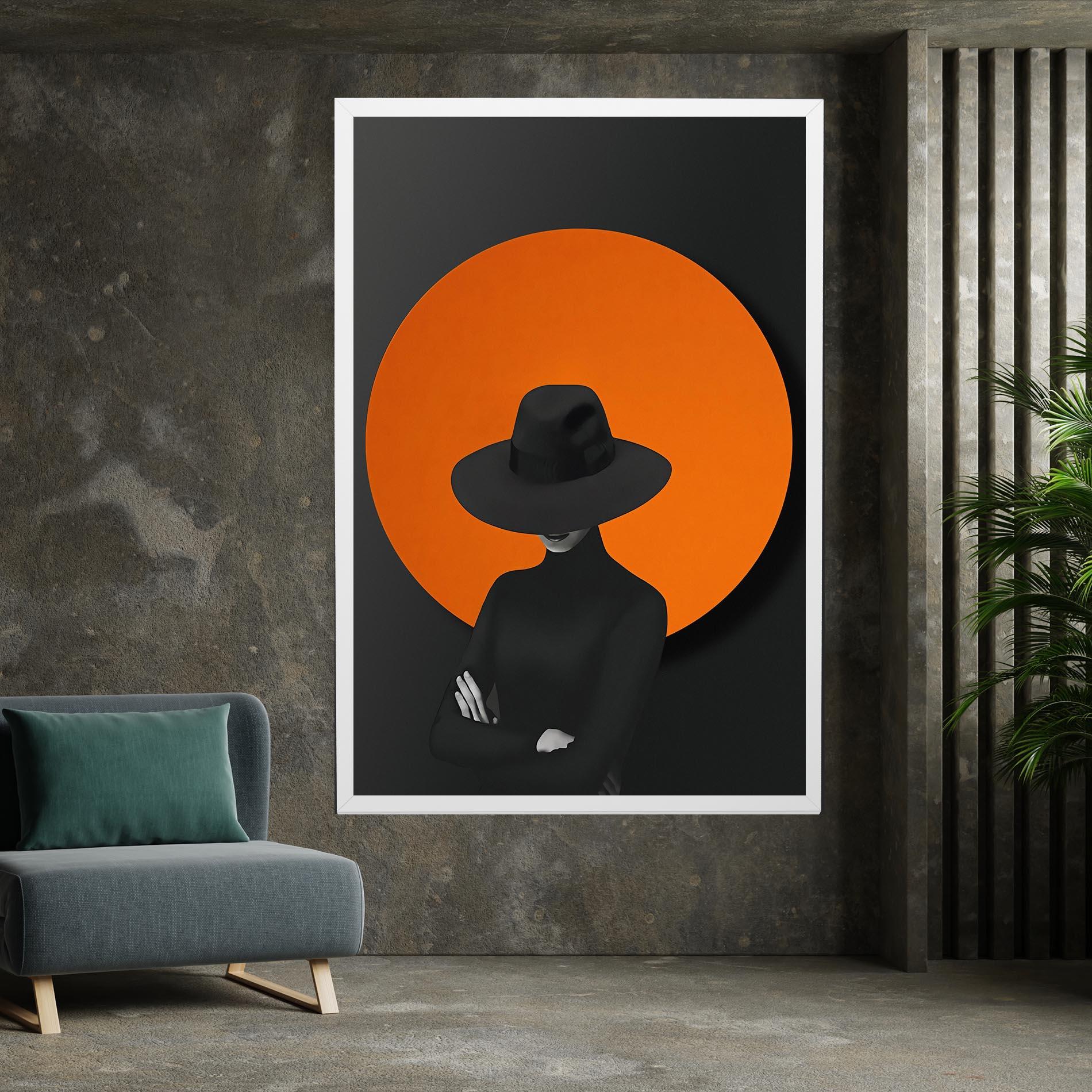 Vászonkép Black Fashion mockup 7