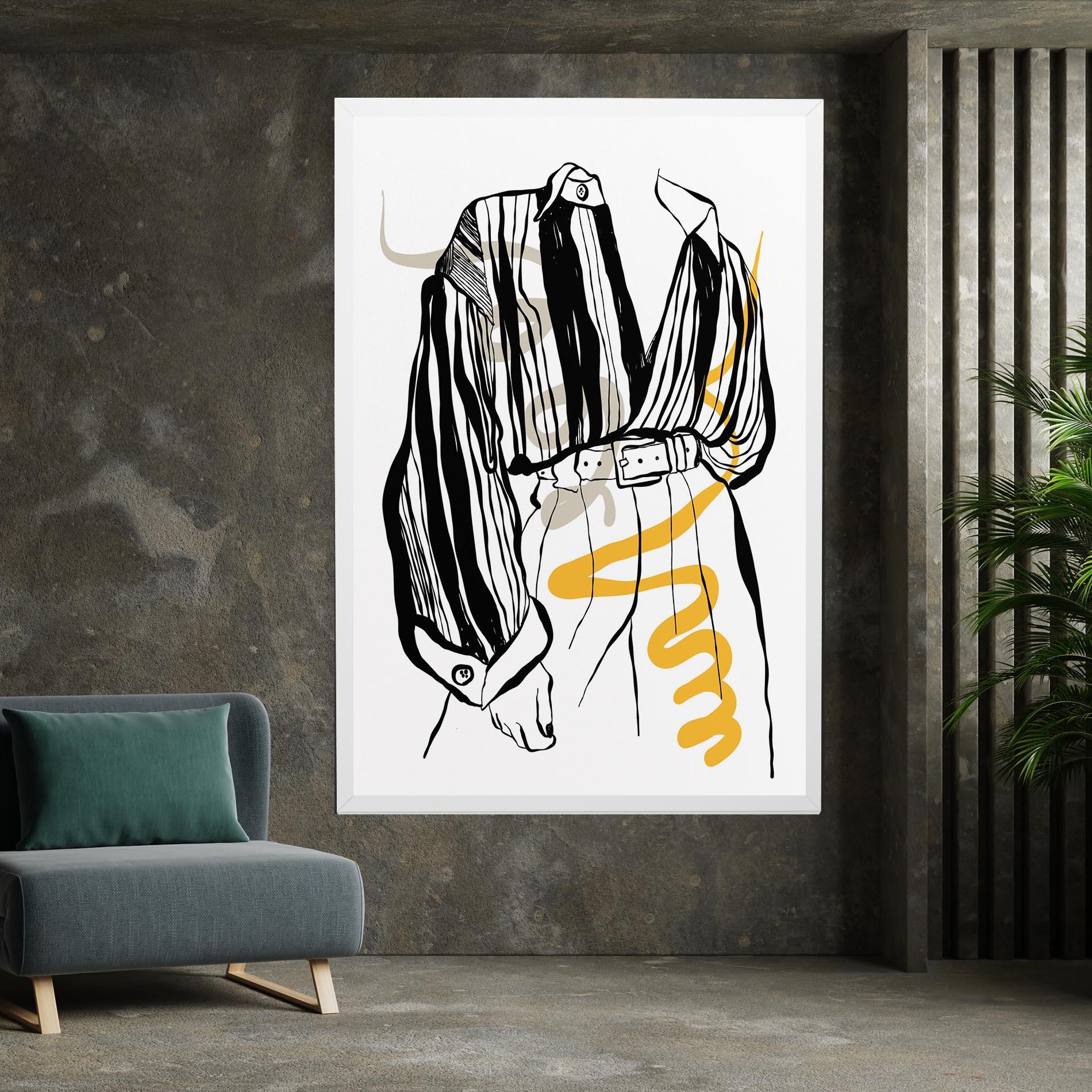 Vászonkép Modern Outfit Line mockup 7