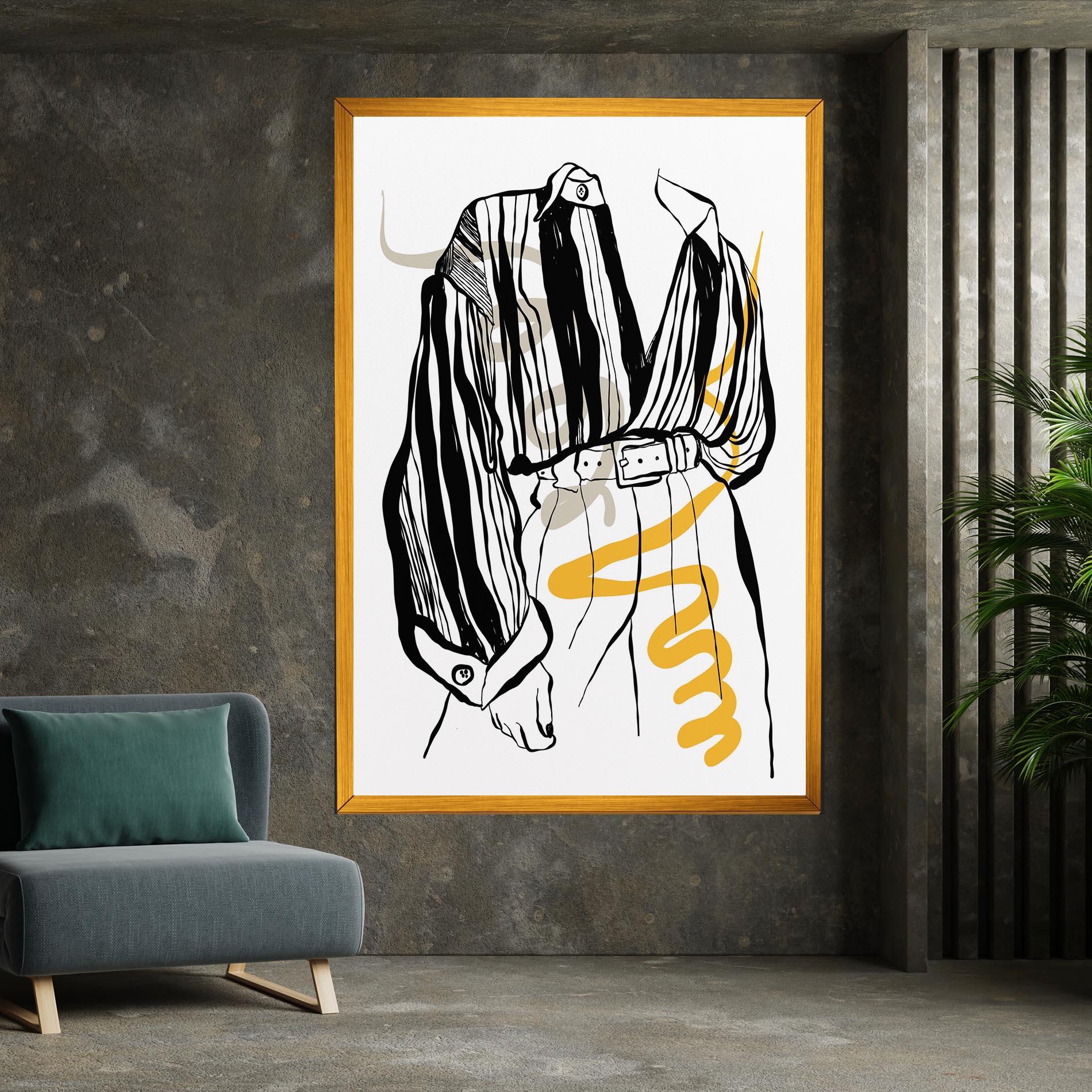 Vászonkép Modern Outfit Line mockup 7