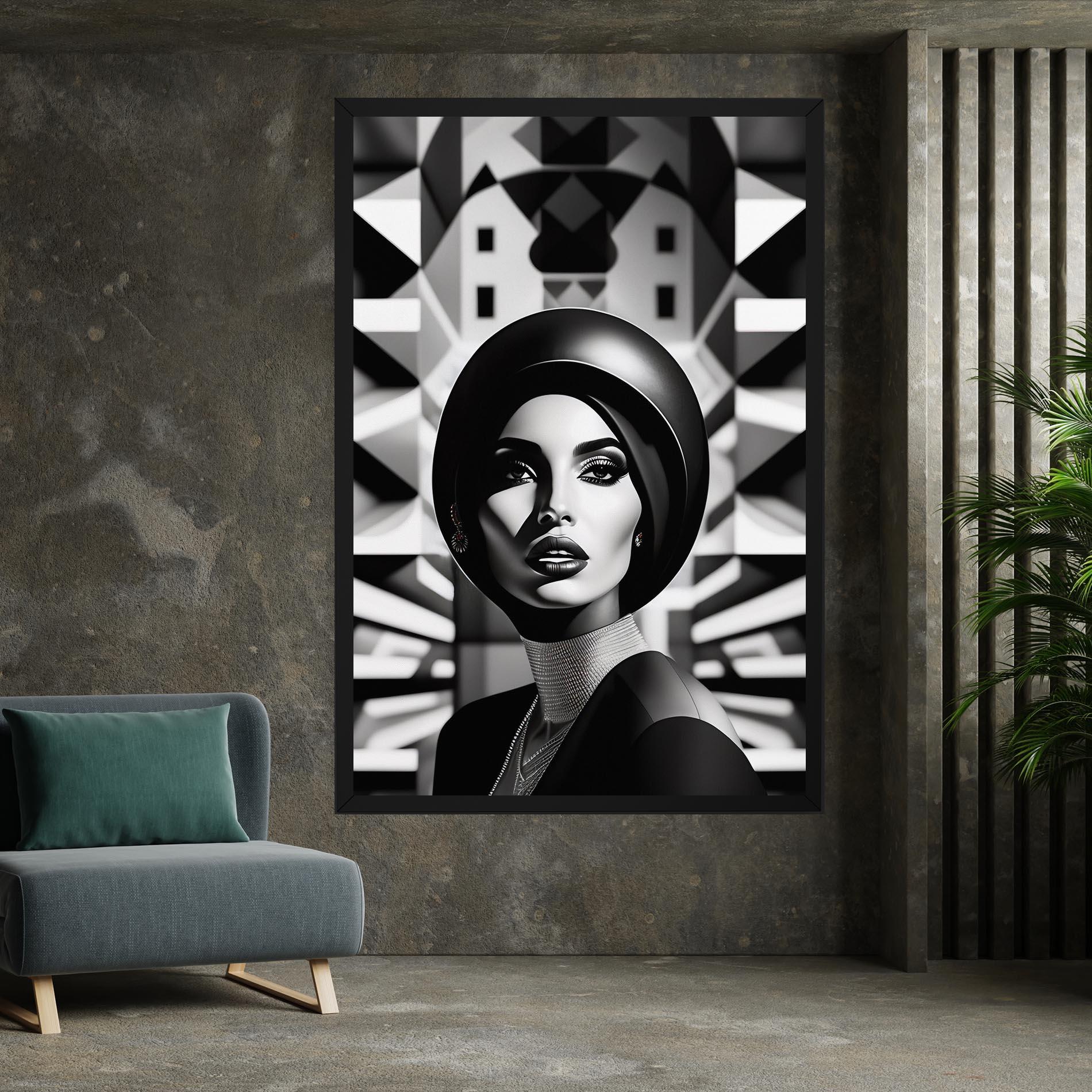 Vászonkép Big Black Hat mockup 7