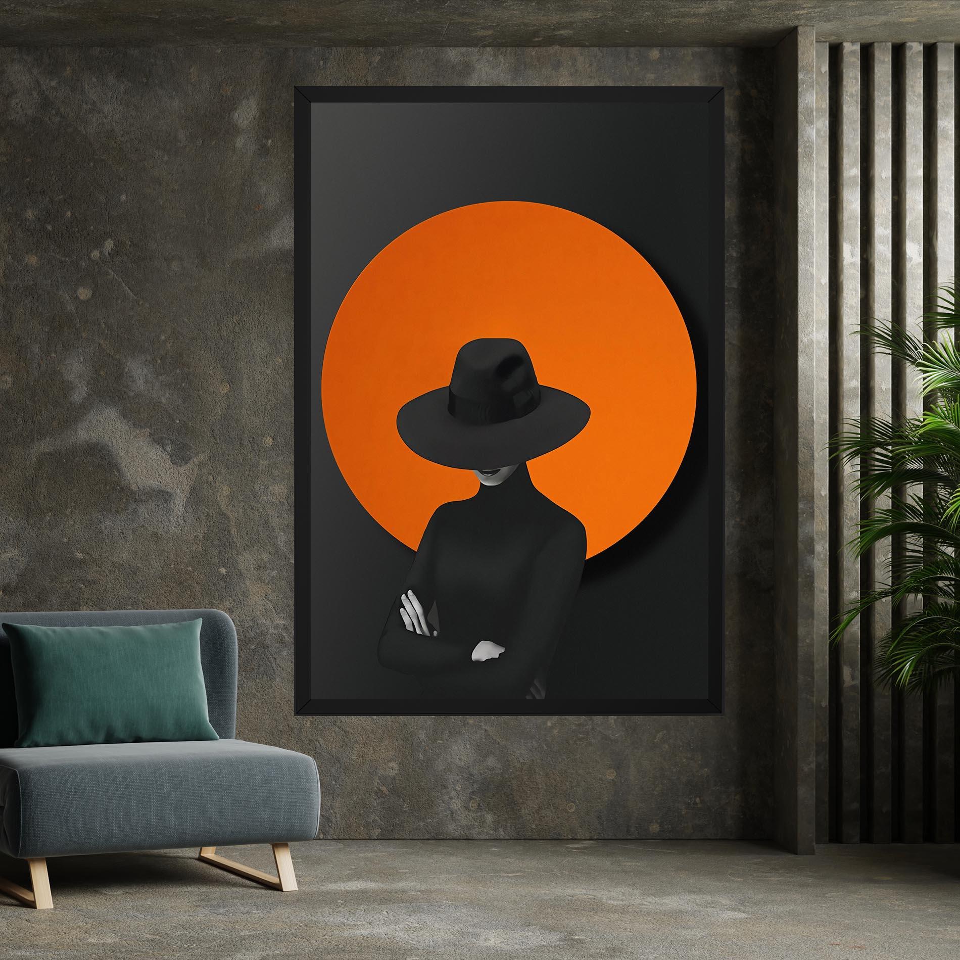 Vászonkép Black Fashion mockup 7