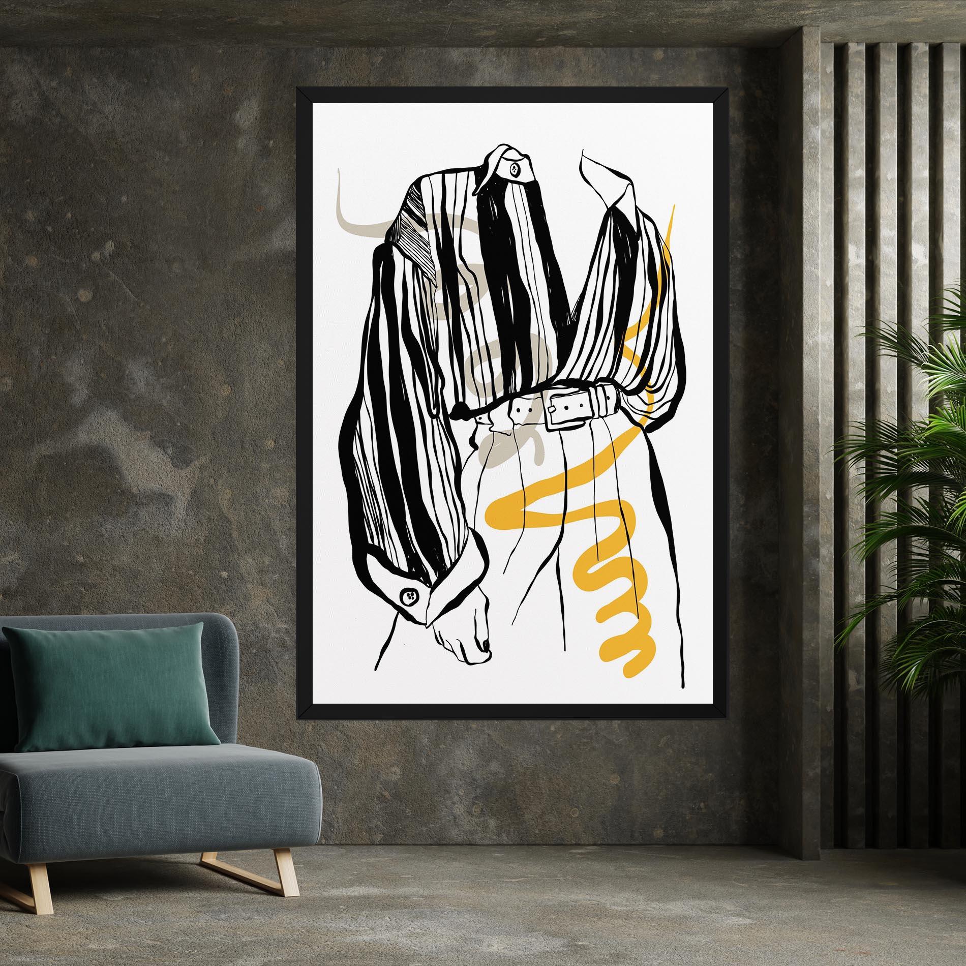 Vászonkép Modern Outfit Line mockup 7