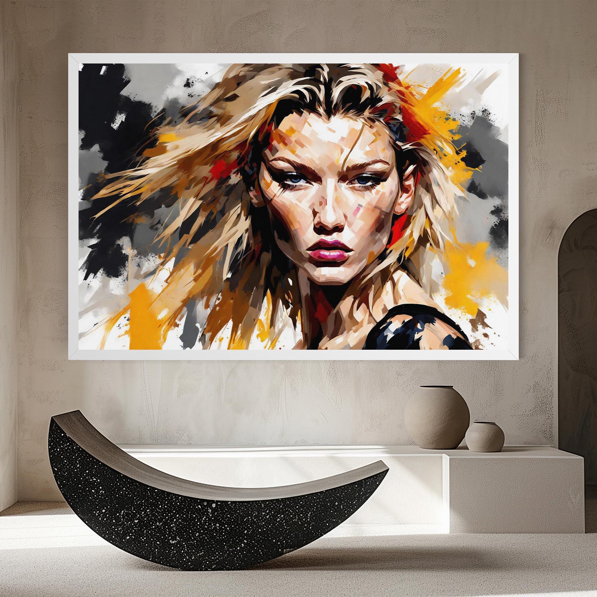 Vászonkép Blond Hair Splash mockup 8