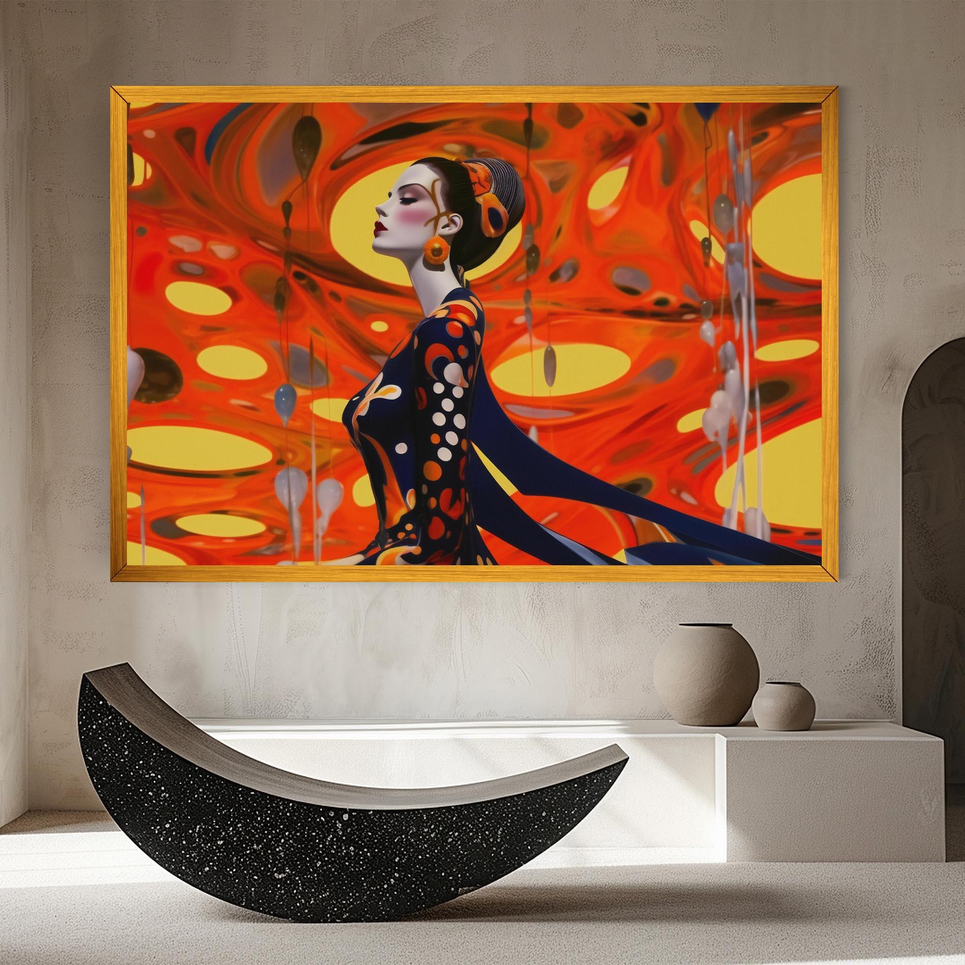 Vászonkép Big Orange Accesories mockup 8