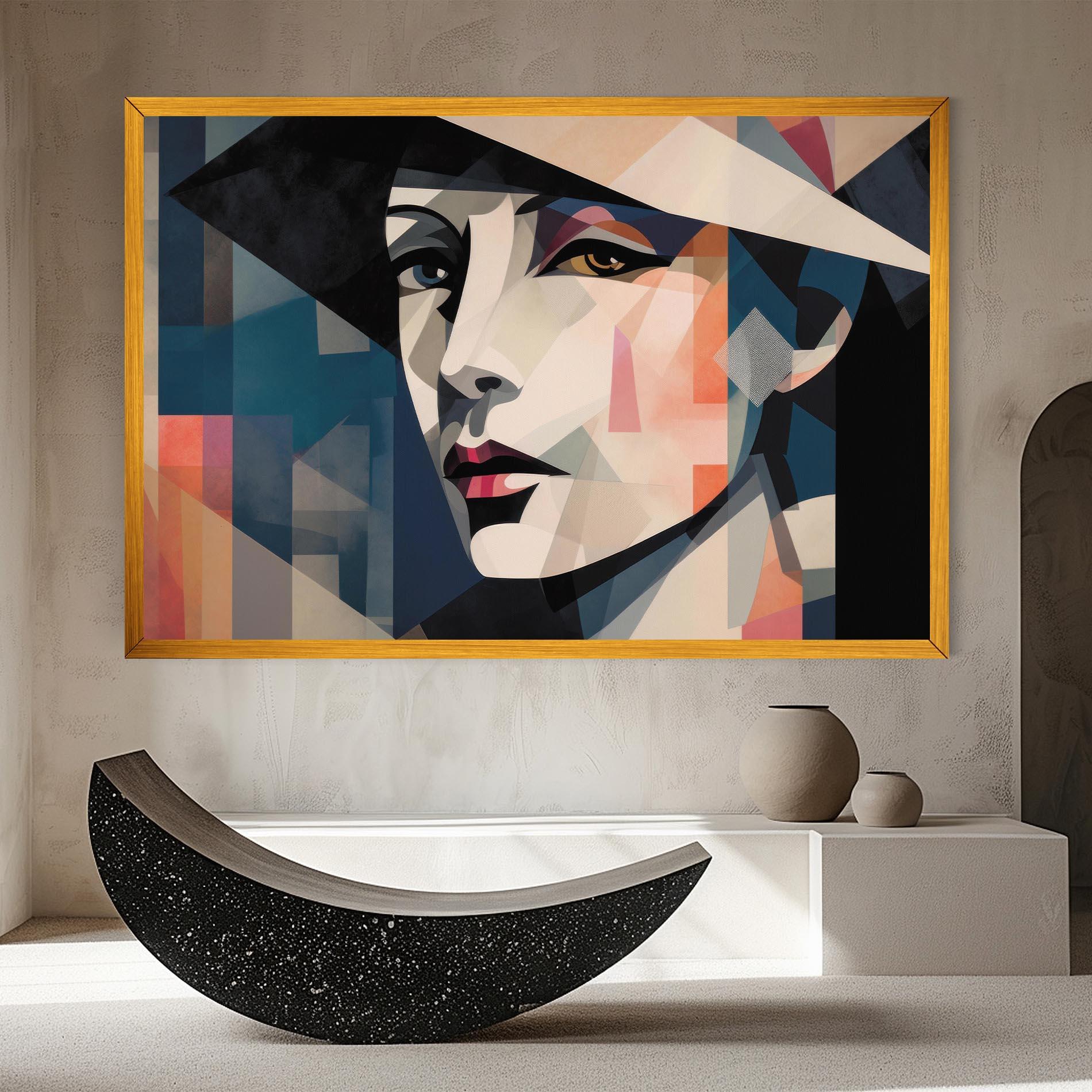 Vászonkép Chicago Portrait mockup 8