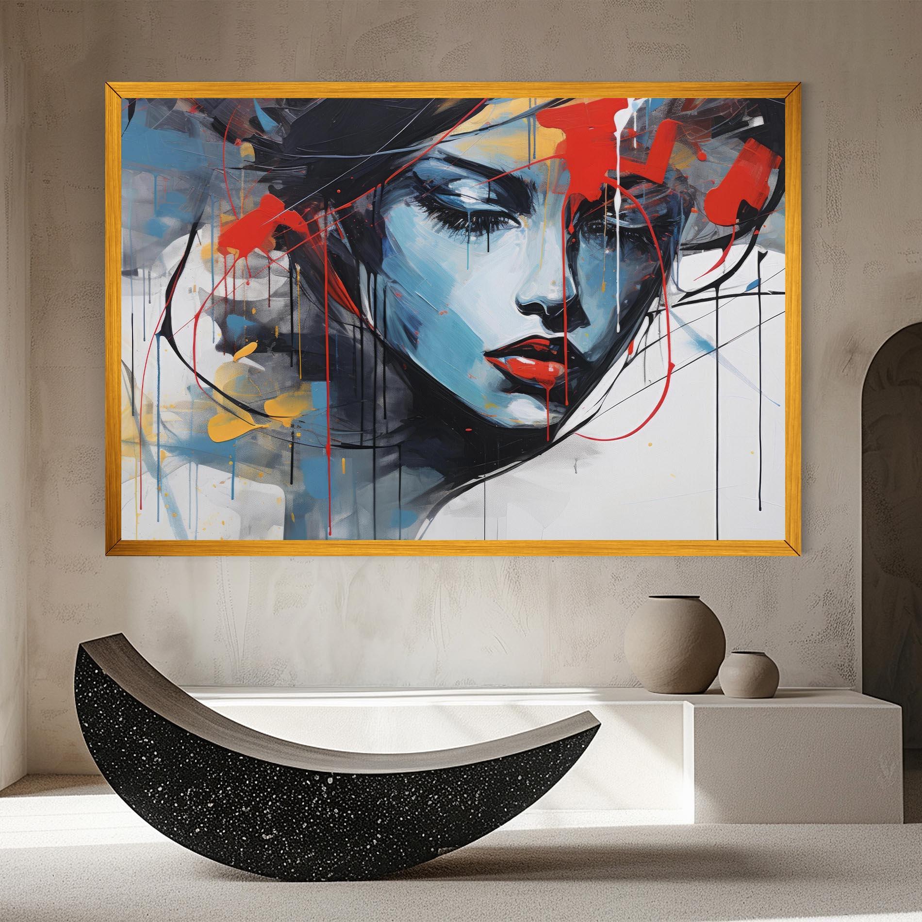 Vászonkép Edgy Woman mockup 8