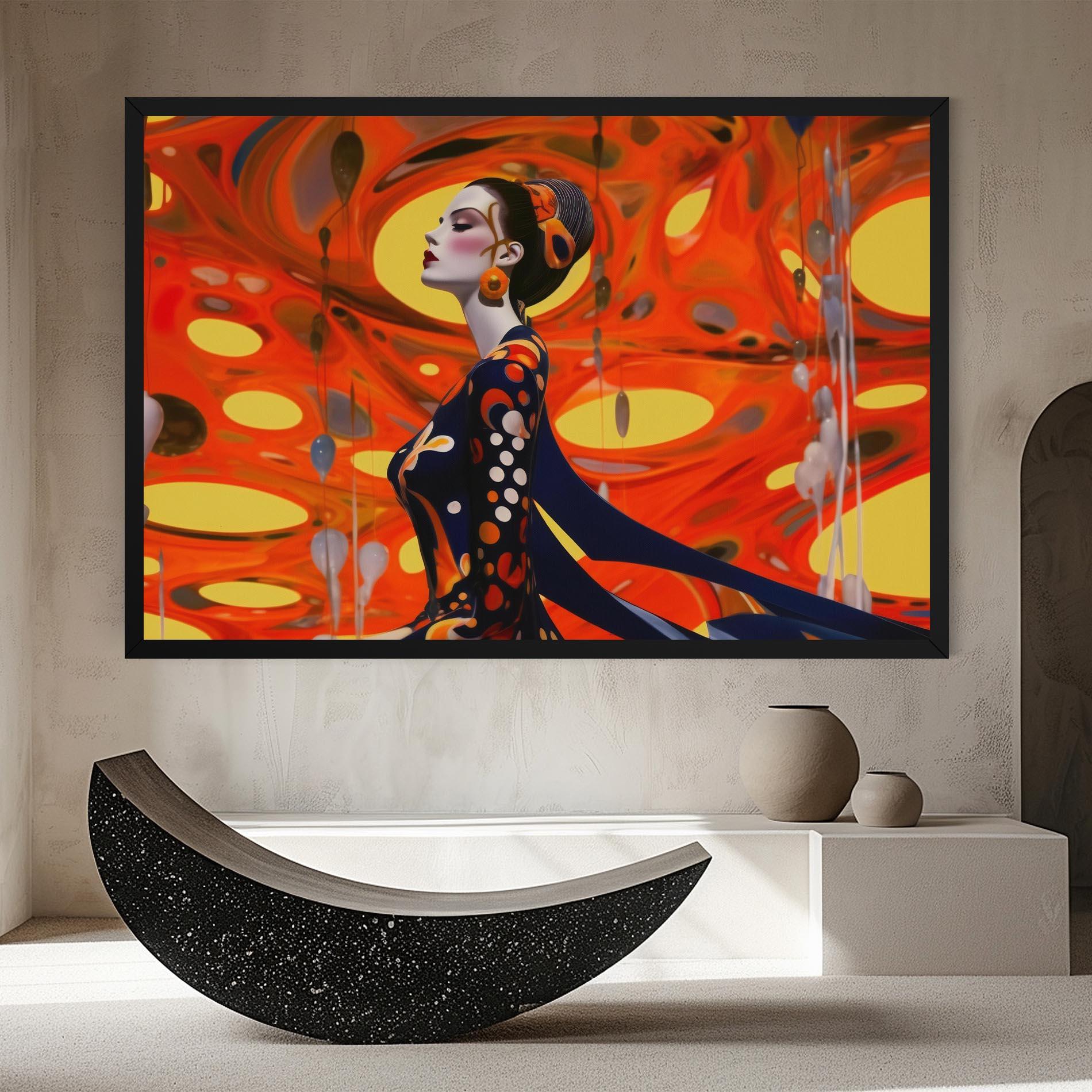 Vászonkép Big Orange Accesories mockup 8