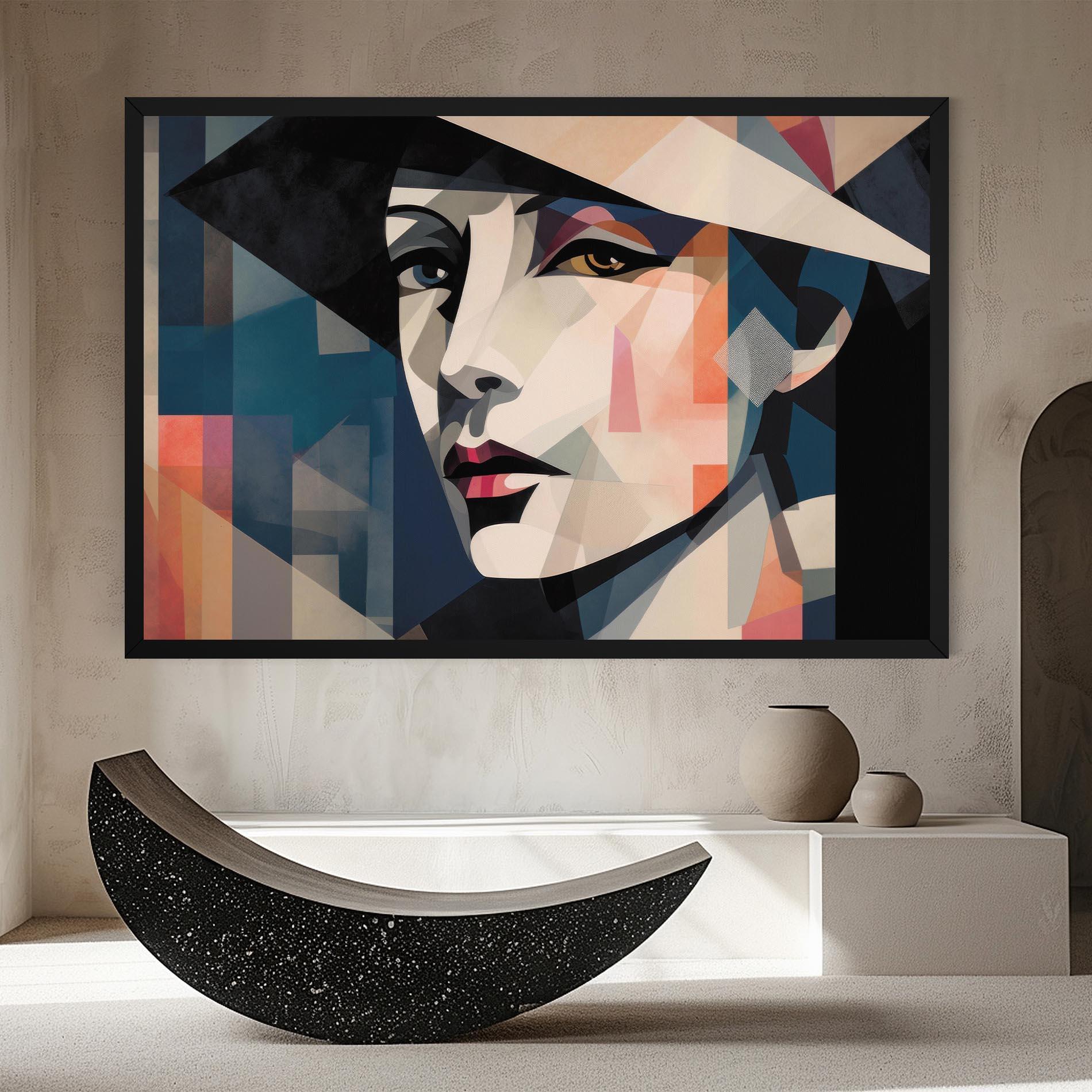 Vászonkép Chicago Portrait mockup 8