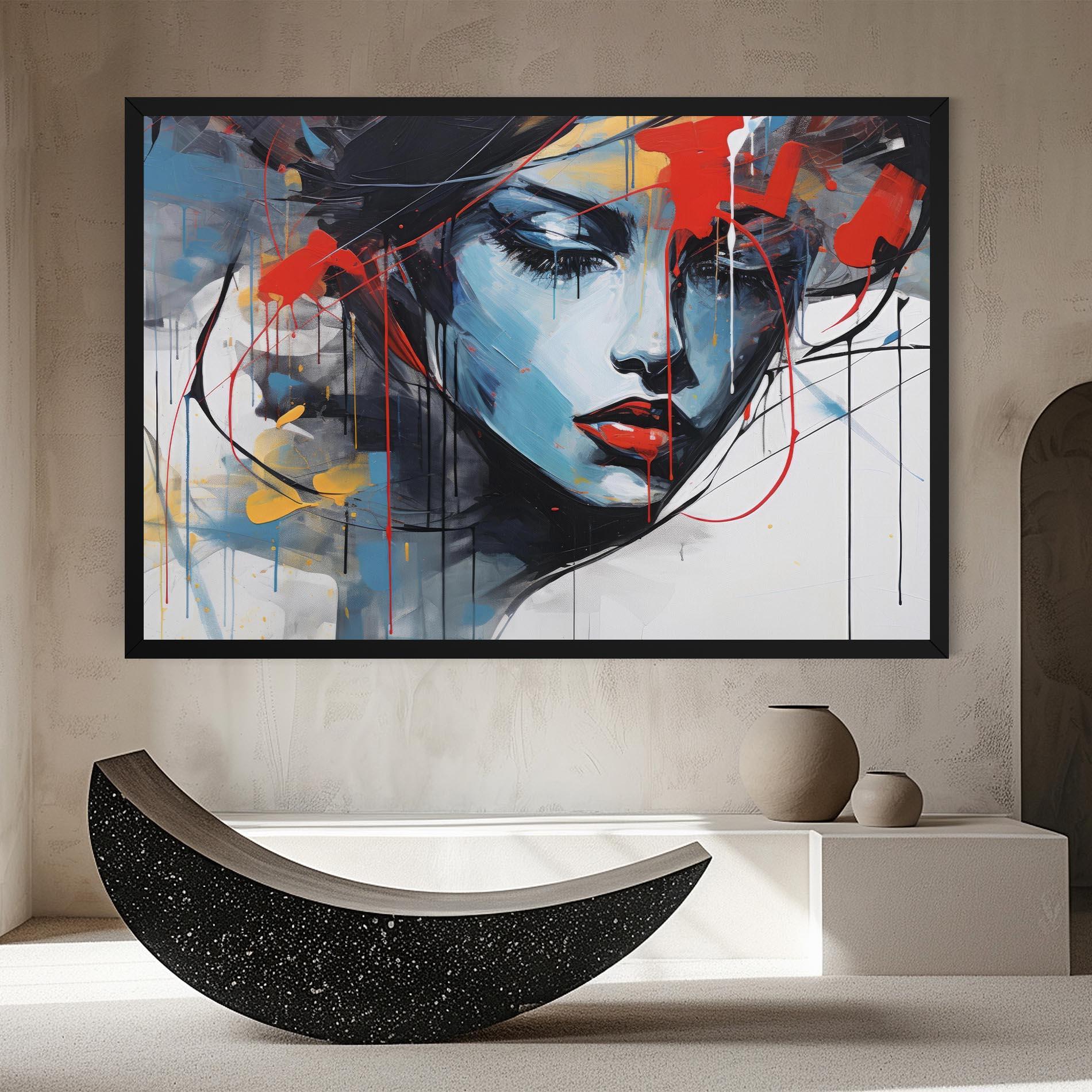 Vászonkép Edgy Woman mockup 8