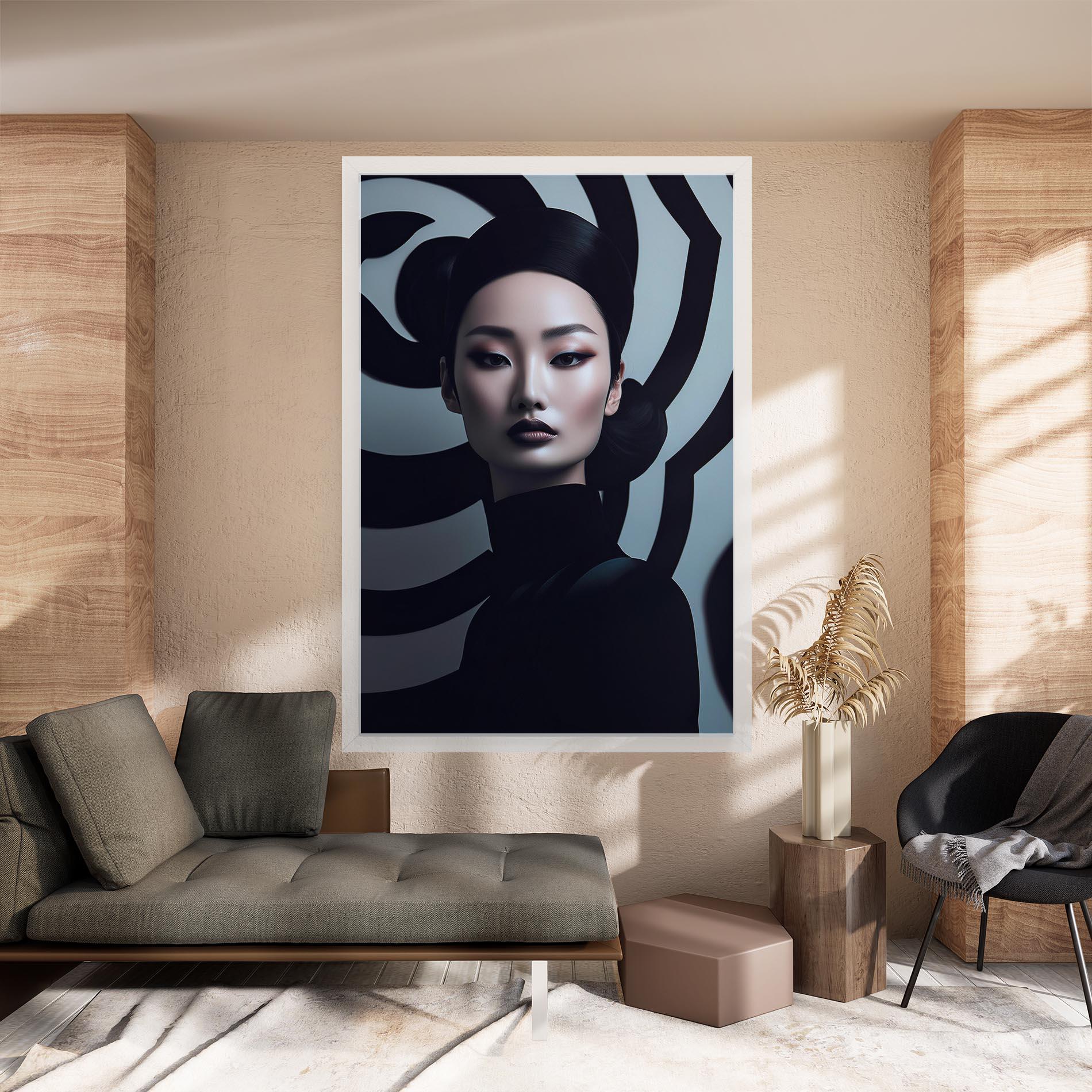 Vászonkép Asiatic Black Outfit mockup 8