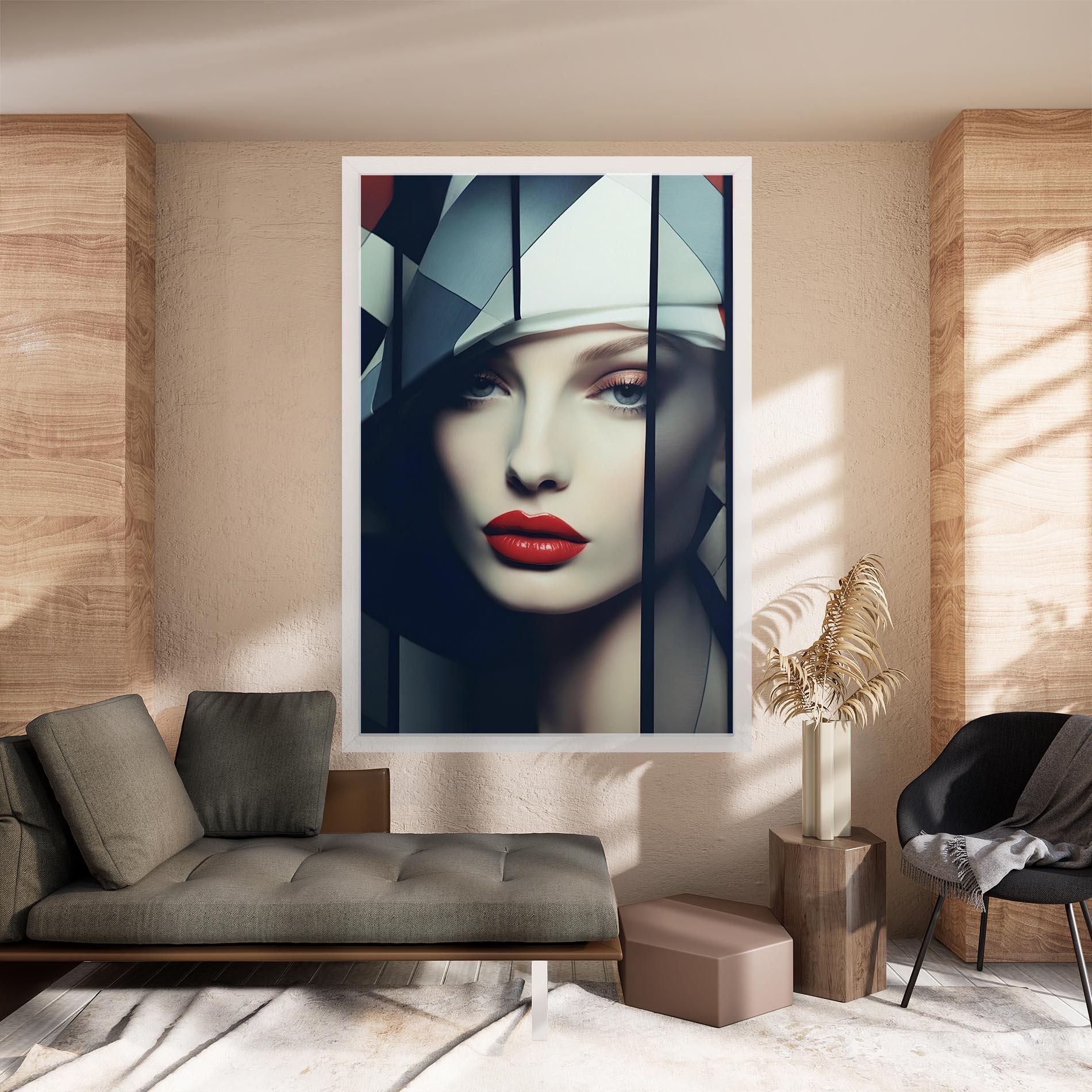 Vászonkép Big Juicy Lips Woman mockup 8