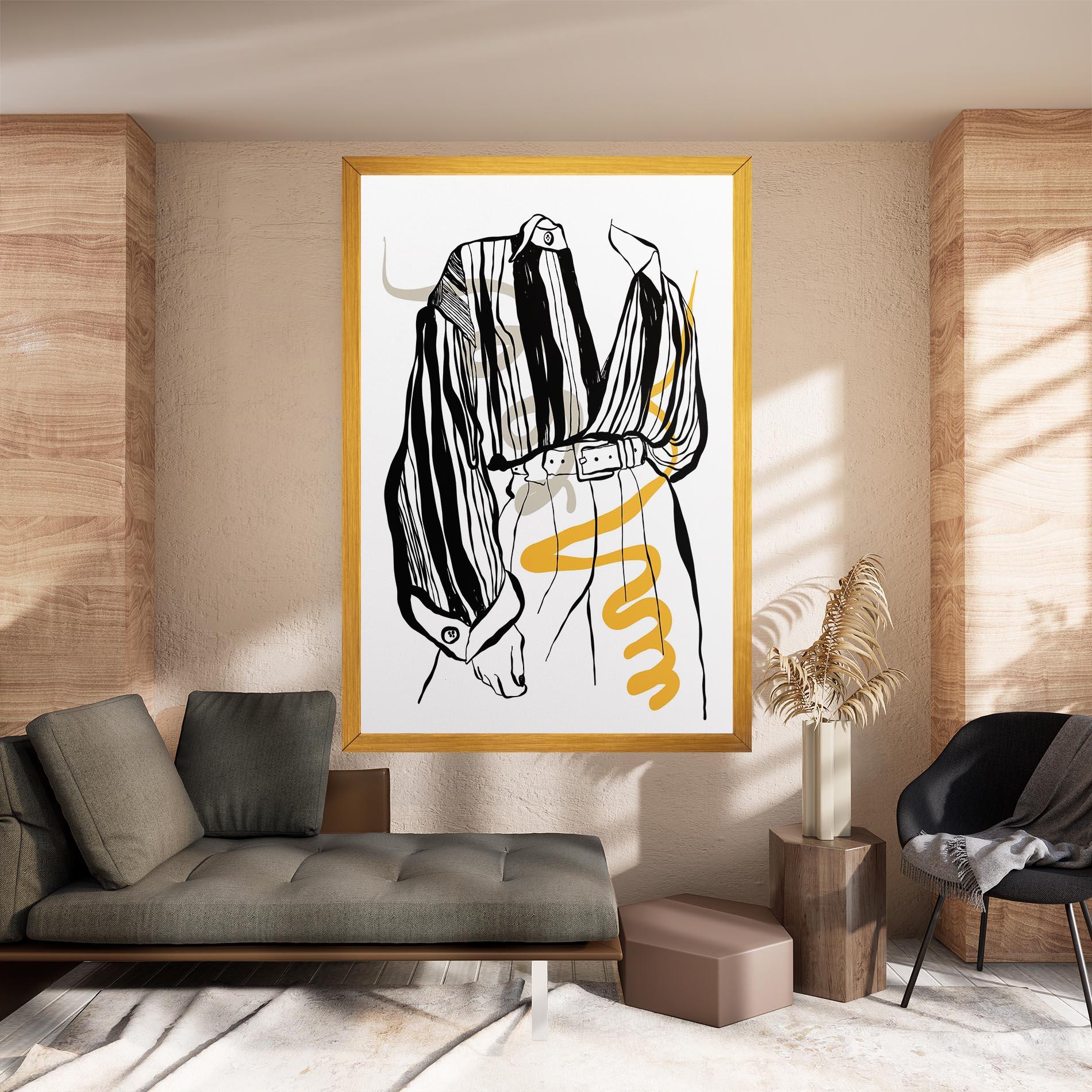 Vászonkép Modern Outfit Line mockup 8