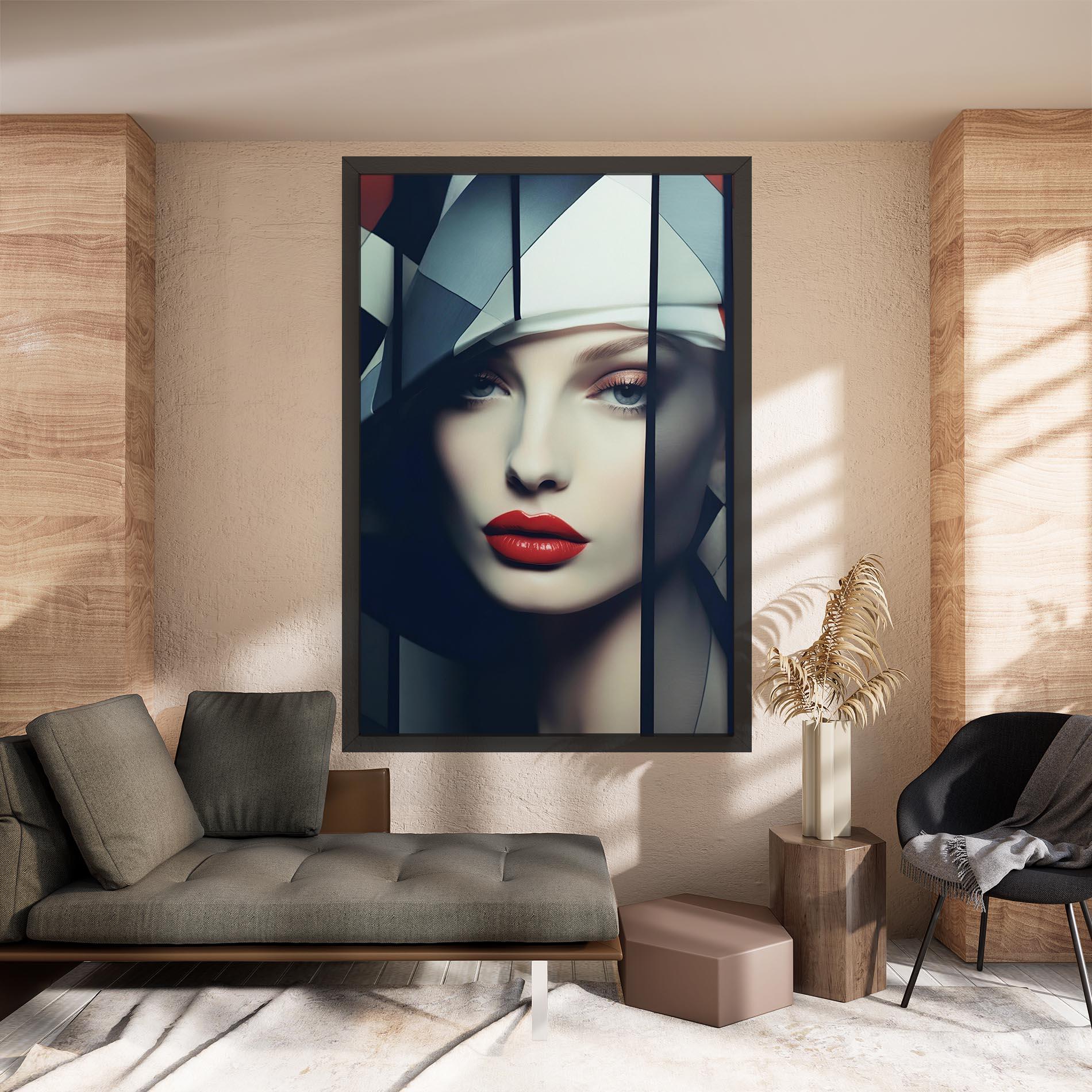 Vászonkép Big Juicy Lips Woman mockup 8