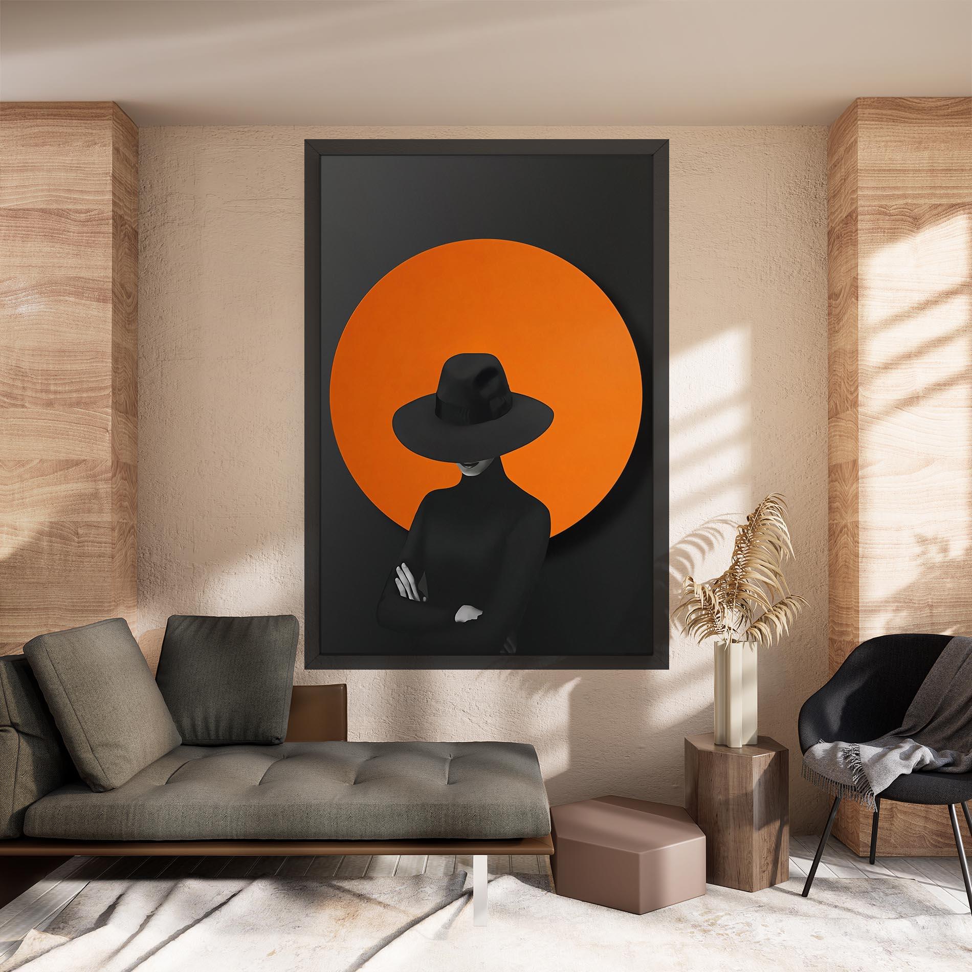 Vászonkép Black Fashion mockup 8