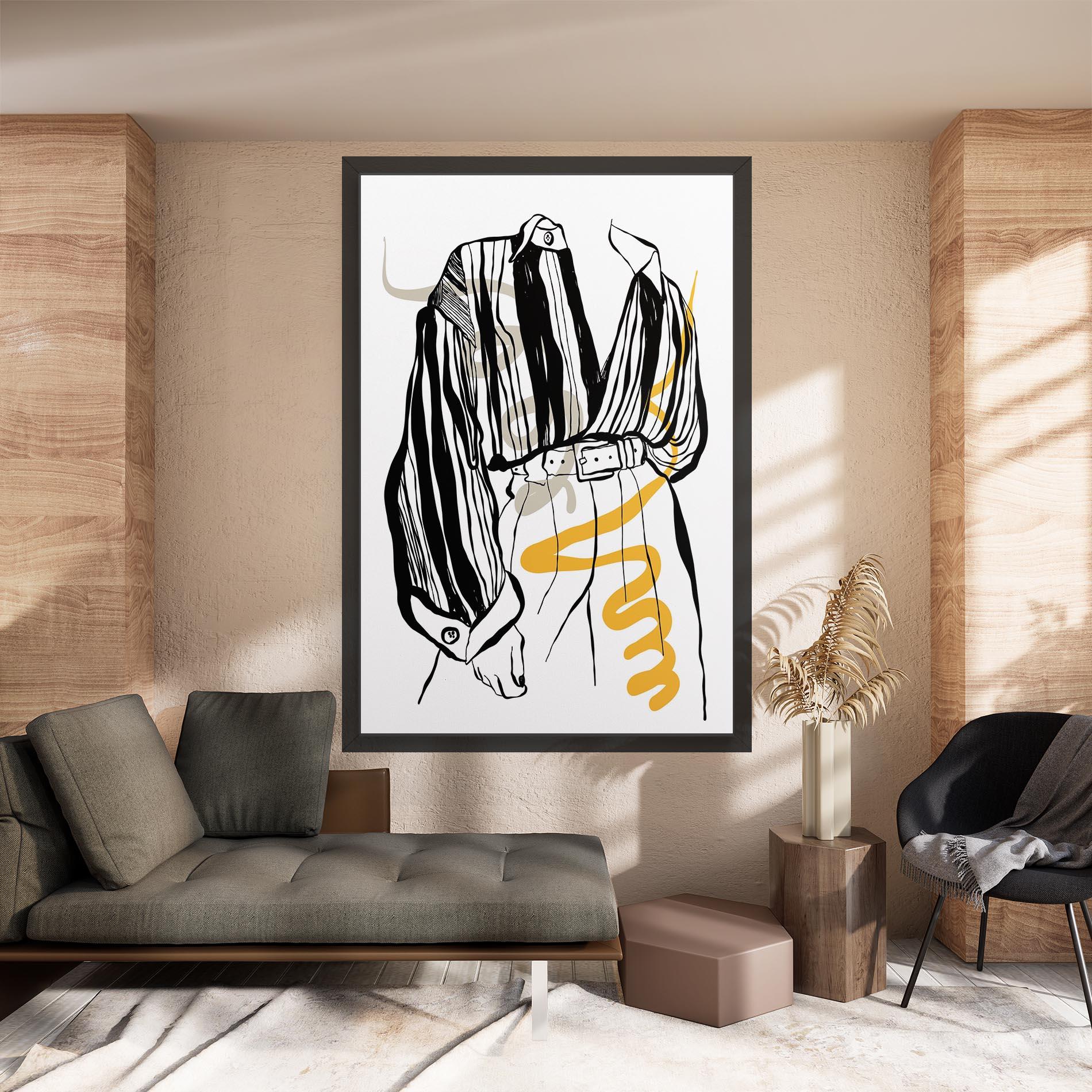 Vászonkép Modern Outfit Line mockup 8