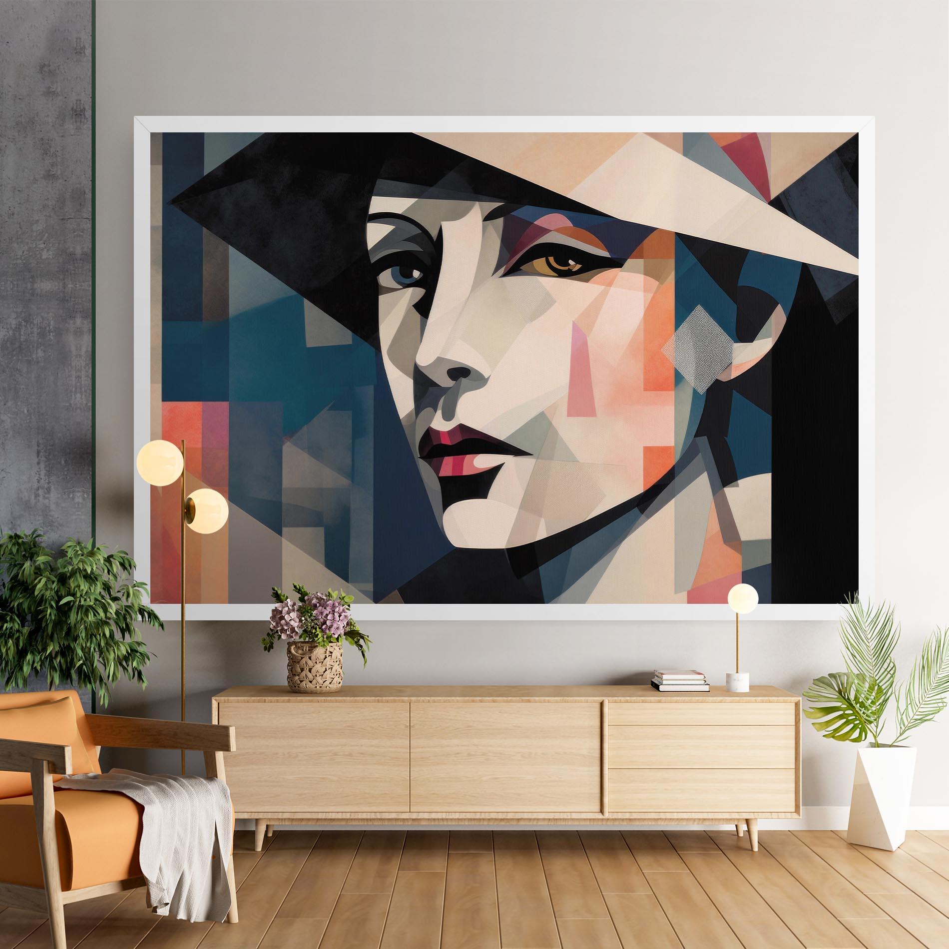 Vászonkép Chicago Portrait mockup 9