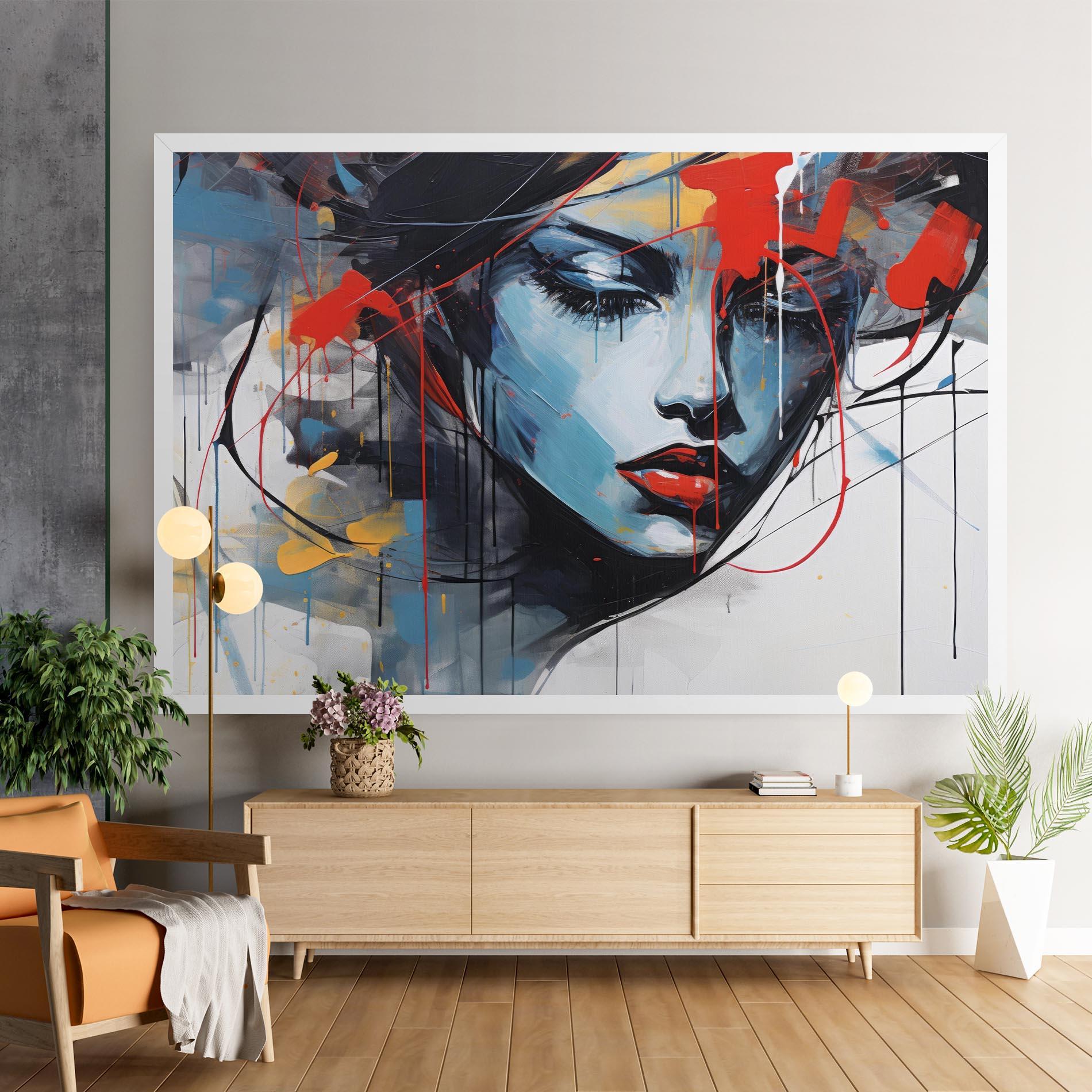 Vászonkép Edgy Woman mockup 9