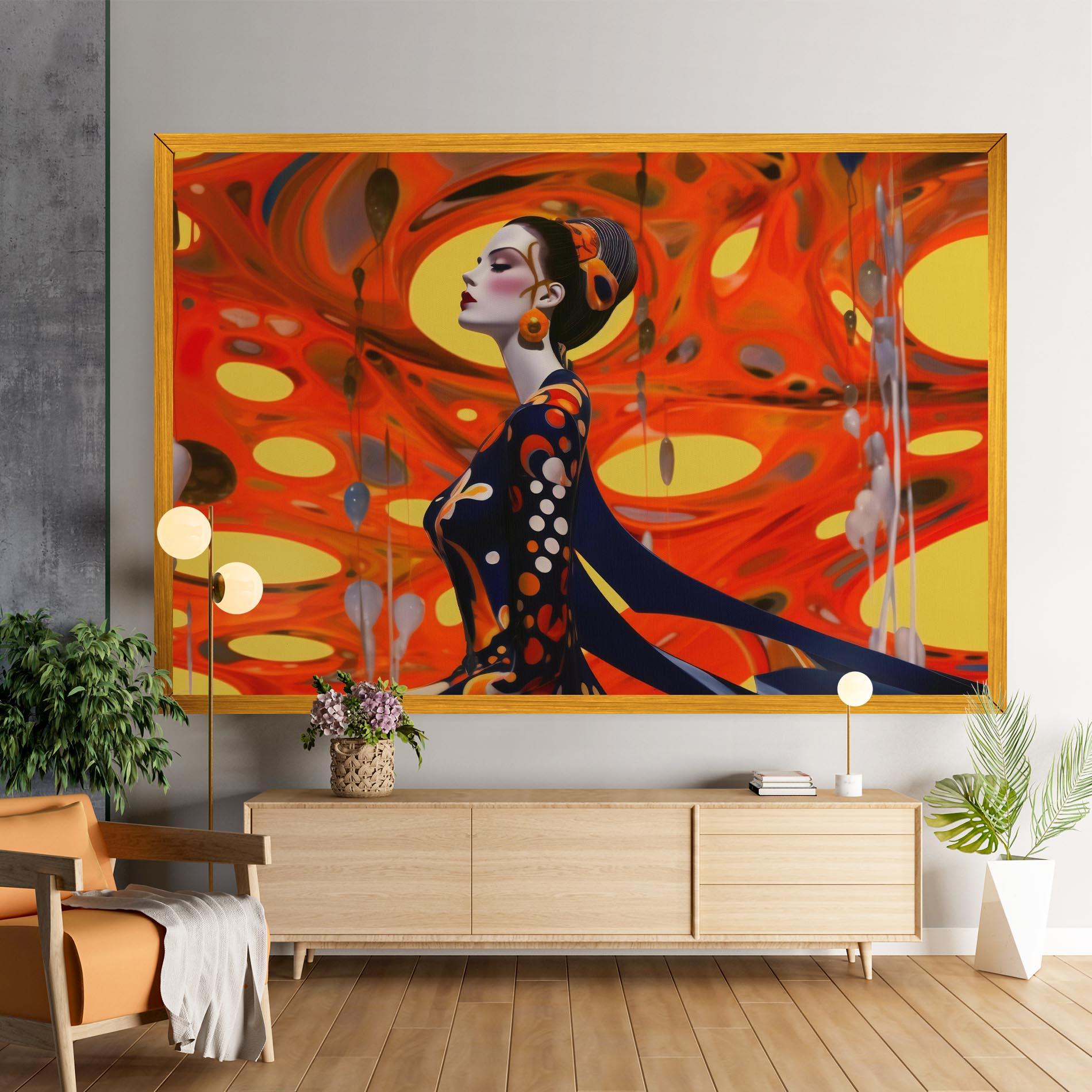 Vászonkép Big Orange Accesories mockup 9