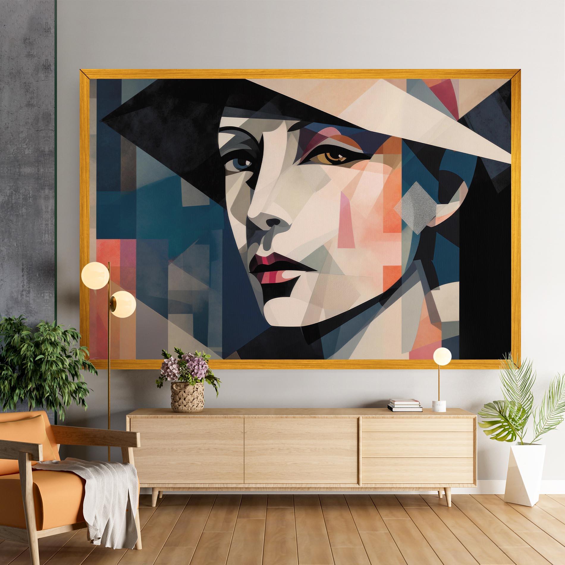 Vászonkép Chicago Portrait mockup 9