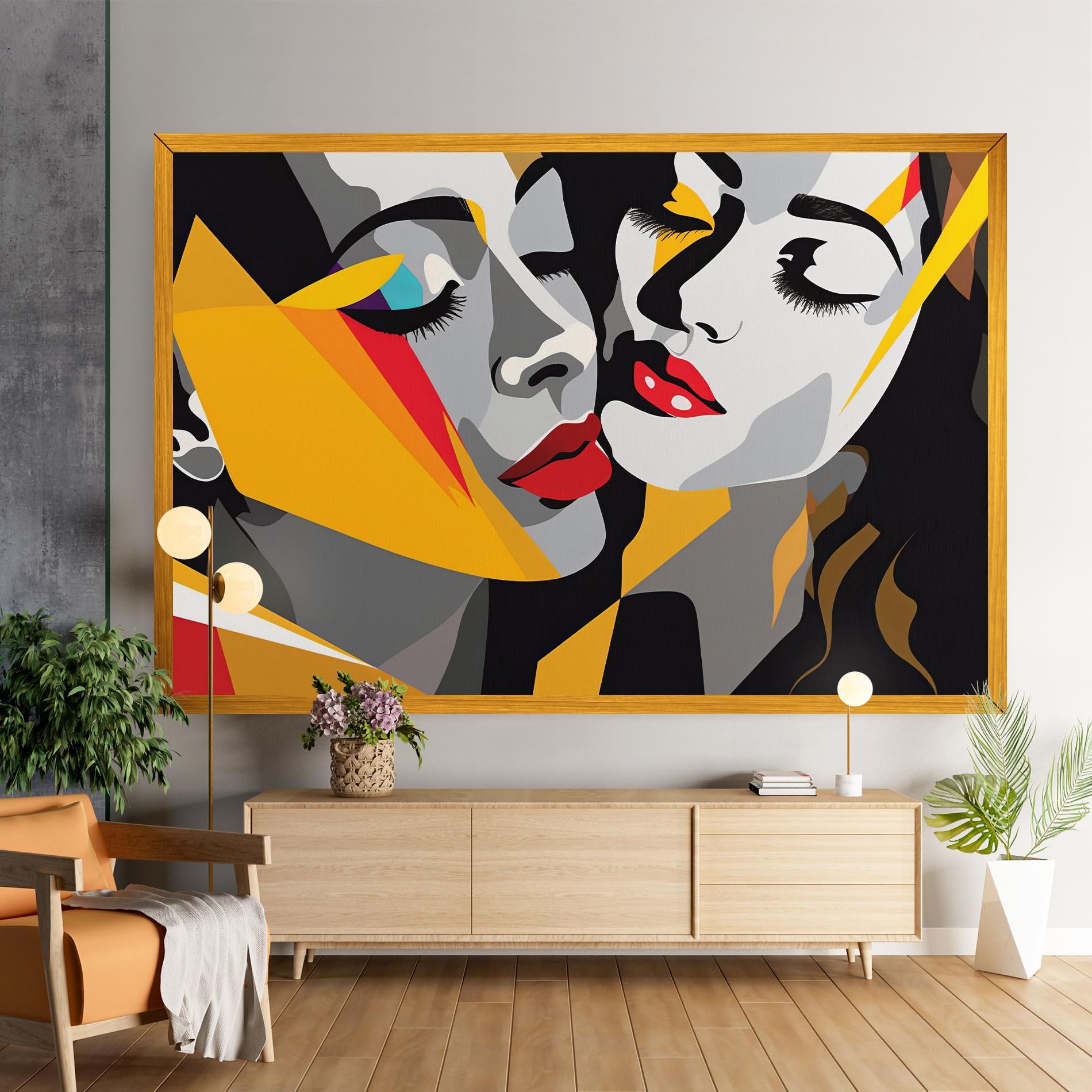 Vászonkép Dreamy Modern Female mockup 9