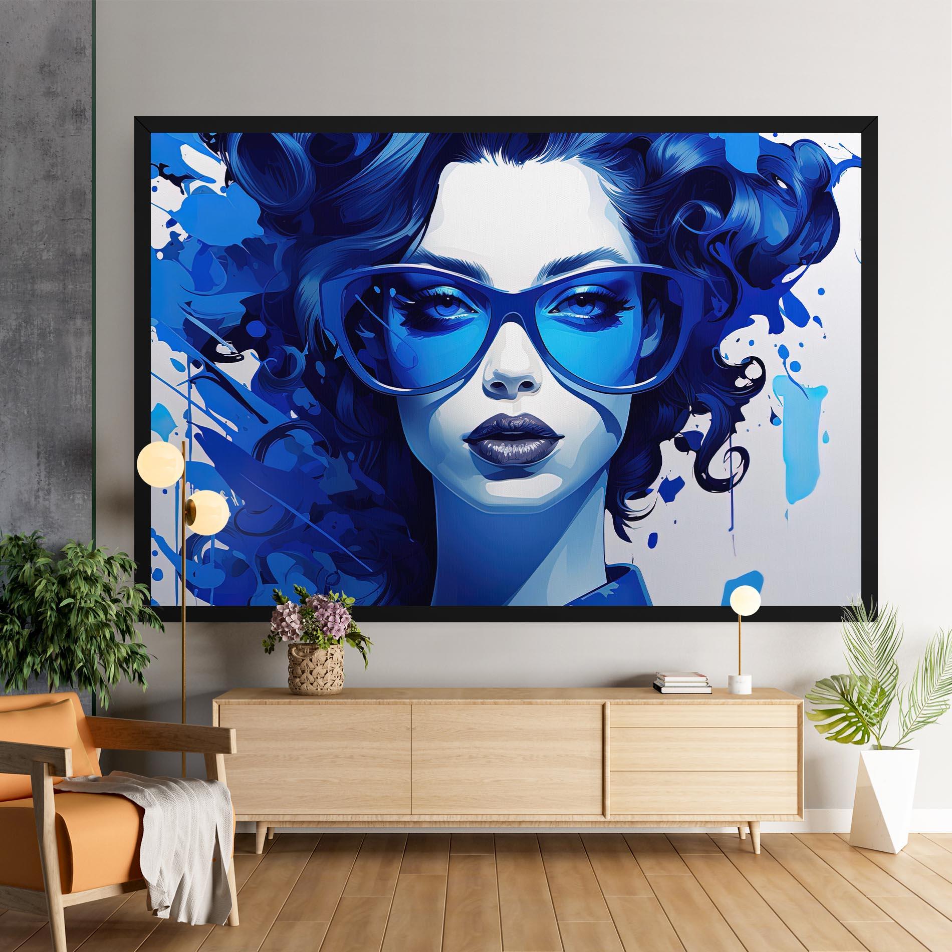 Vászonkép Big Blue Glasses mockup 9