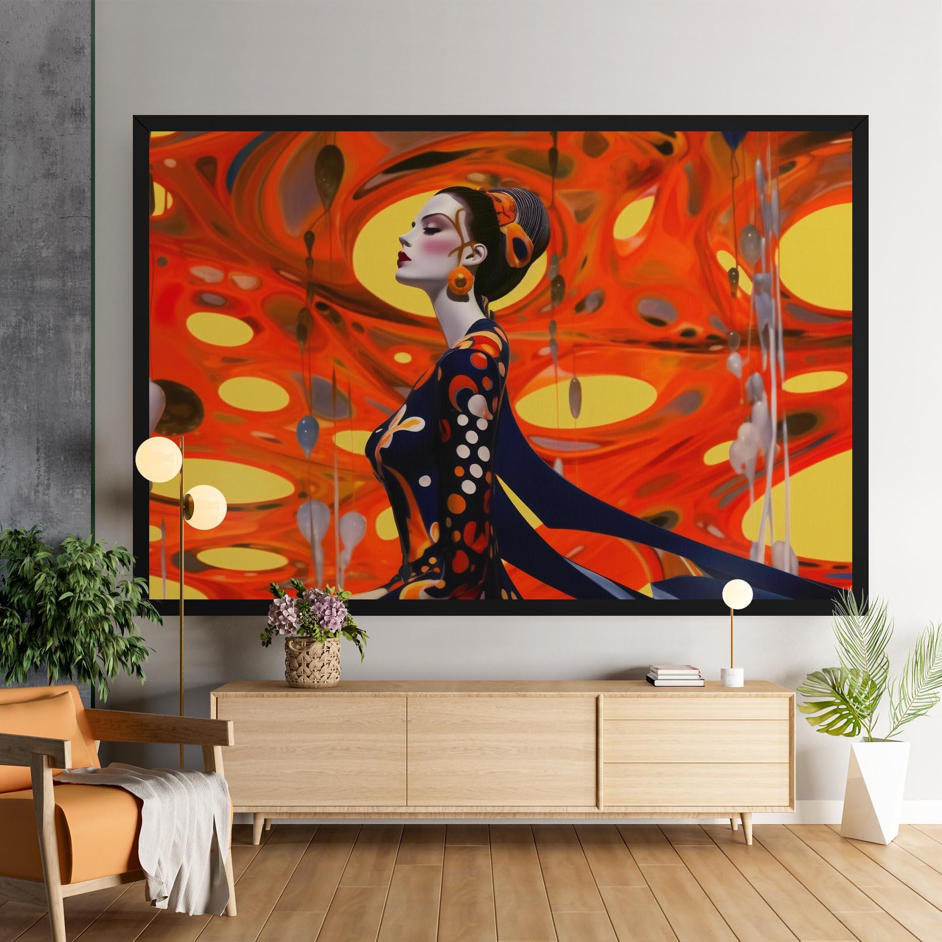 Vászonkép Big Orange Accesories mockup 9