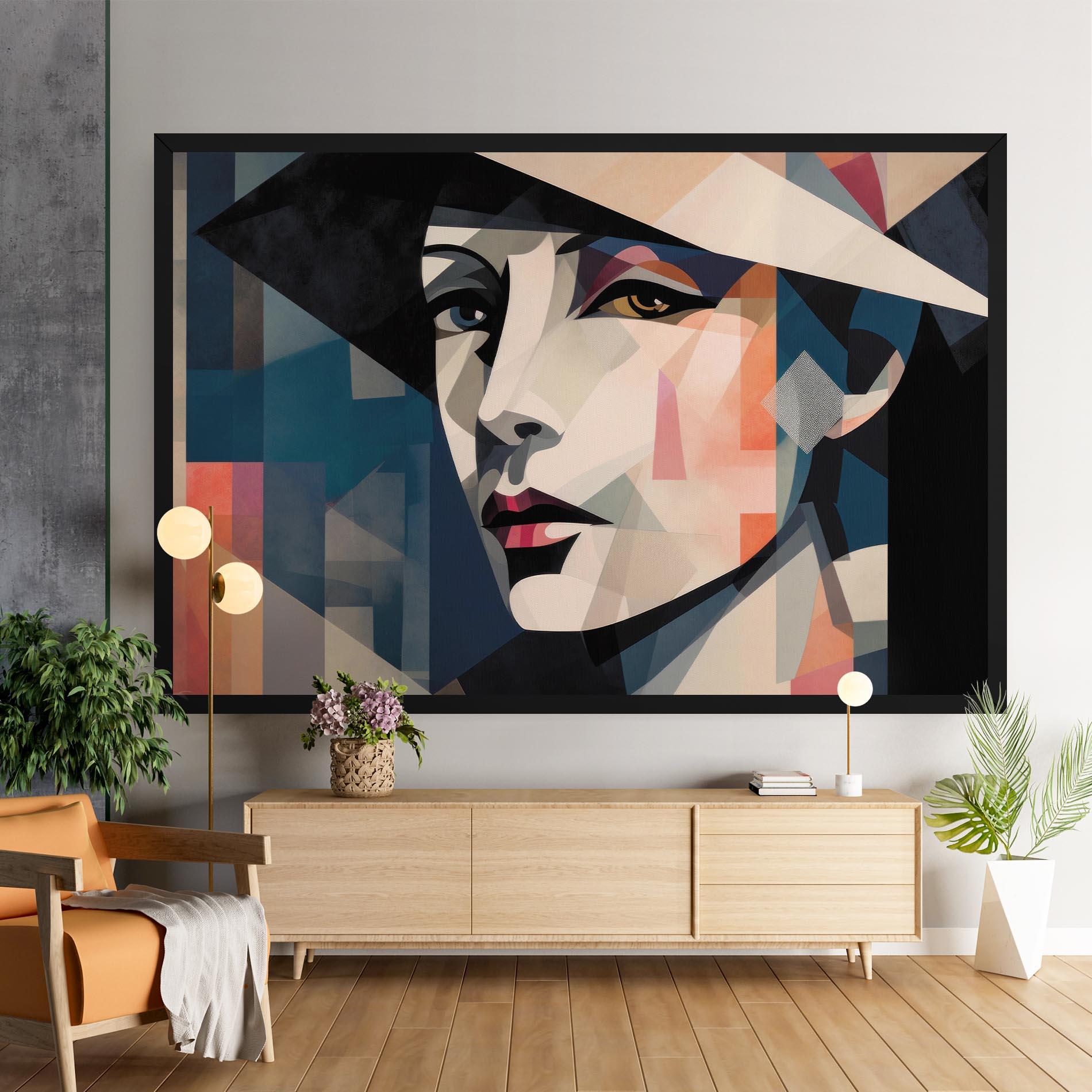 Vászonkép Chicago Portrait mockup 9