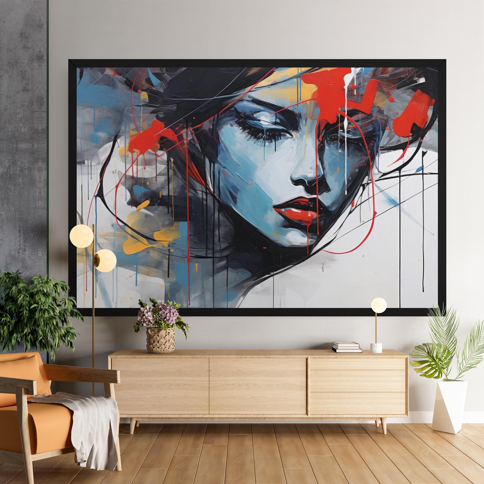 Vászonkép Edgy Woman mockup 9