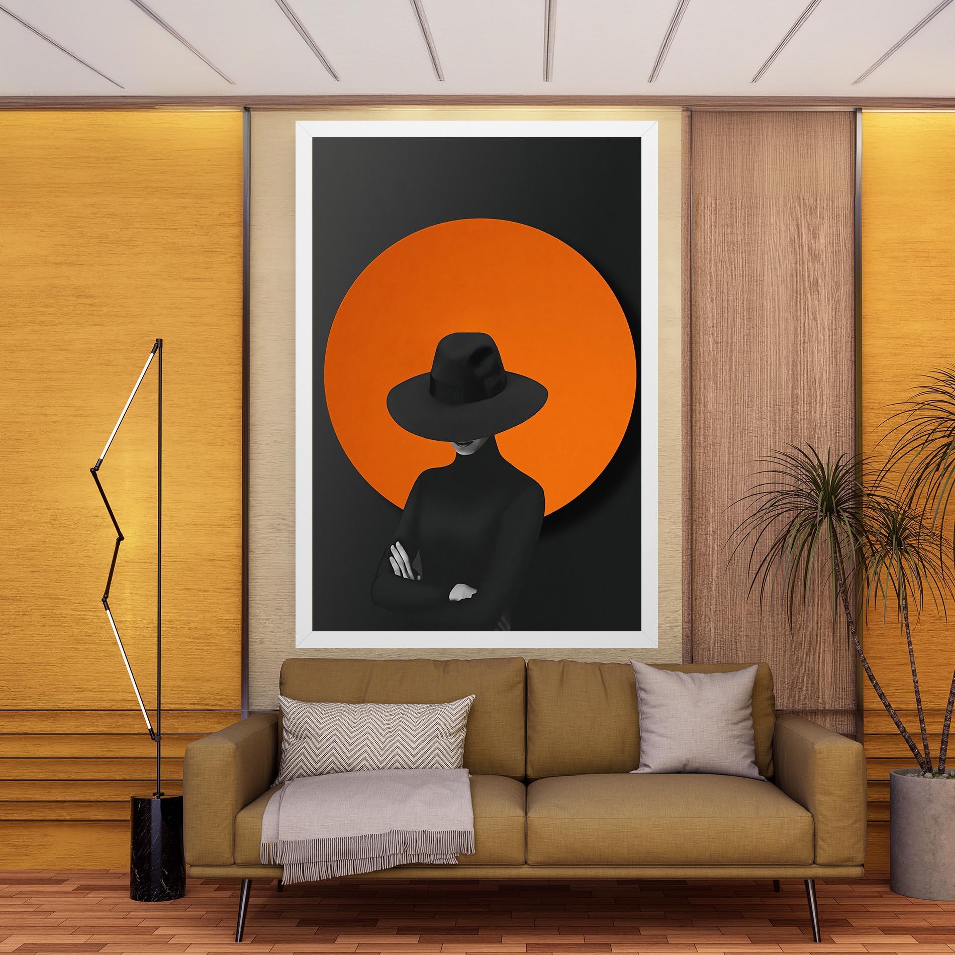 Vászonkép Black Fashion mockup 9