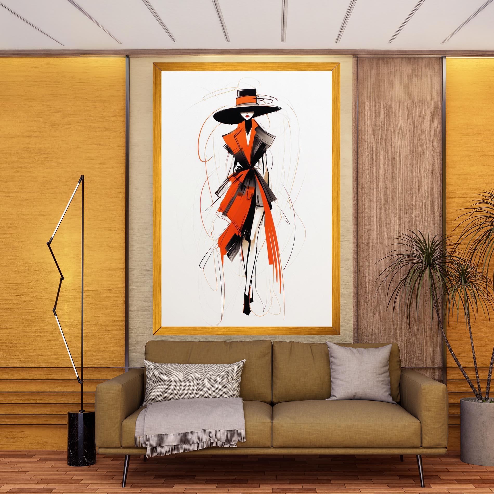 Vászonkép Handdrawn Doodle mockup 9