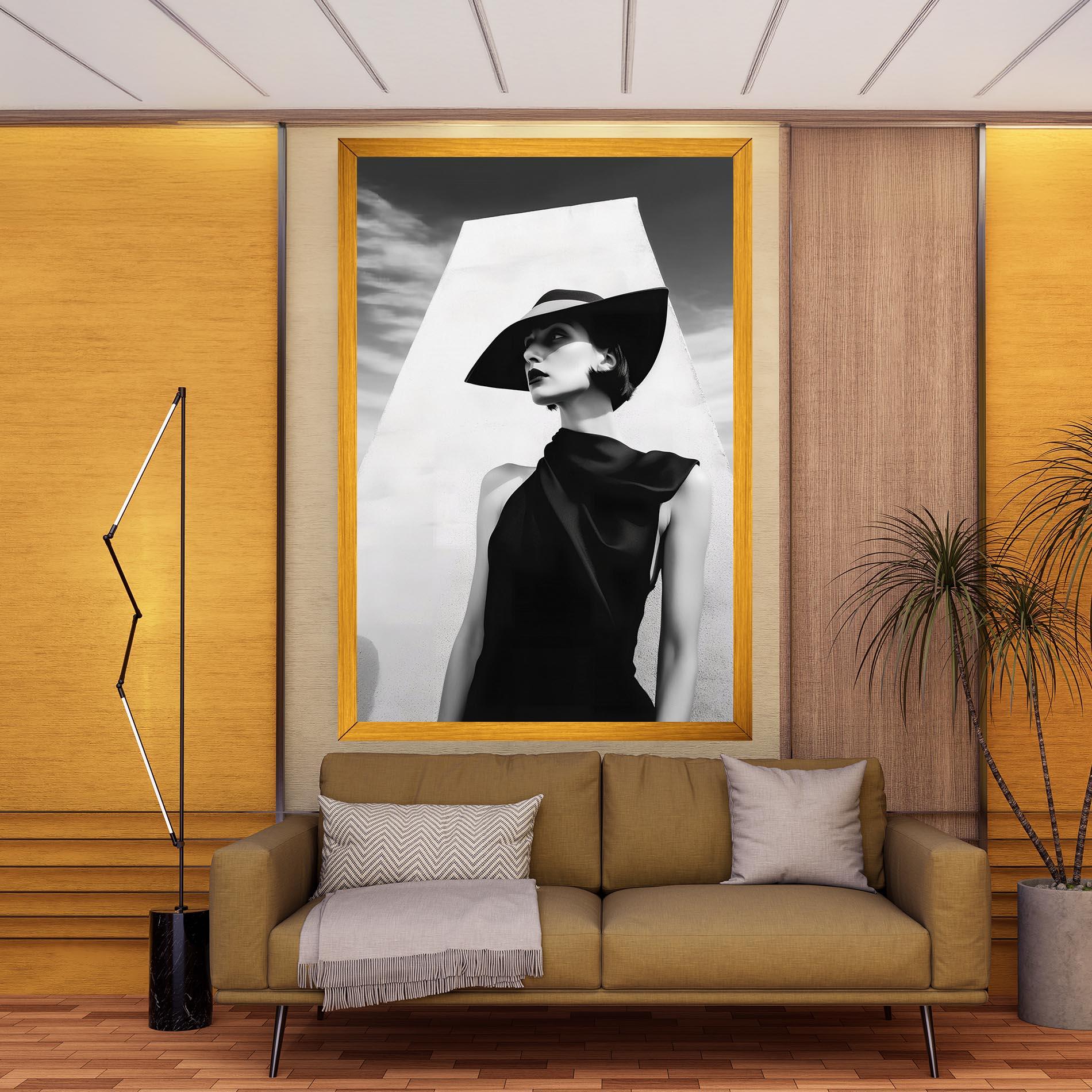 Vászonkép Modern Fashion Portrait mockup 9