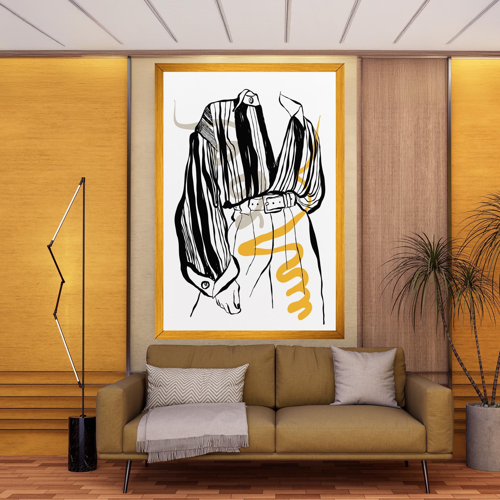 Vászonkép Modern Outfit Line mockup 9