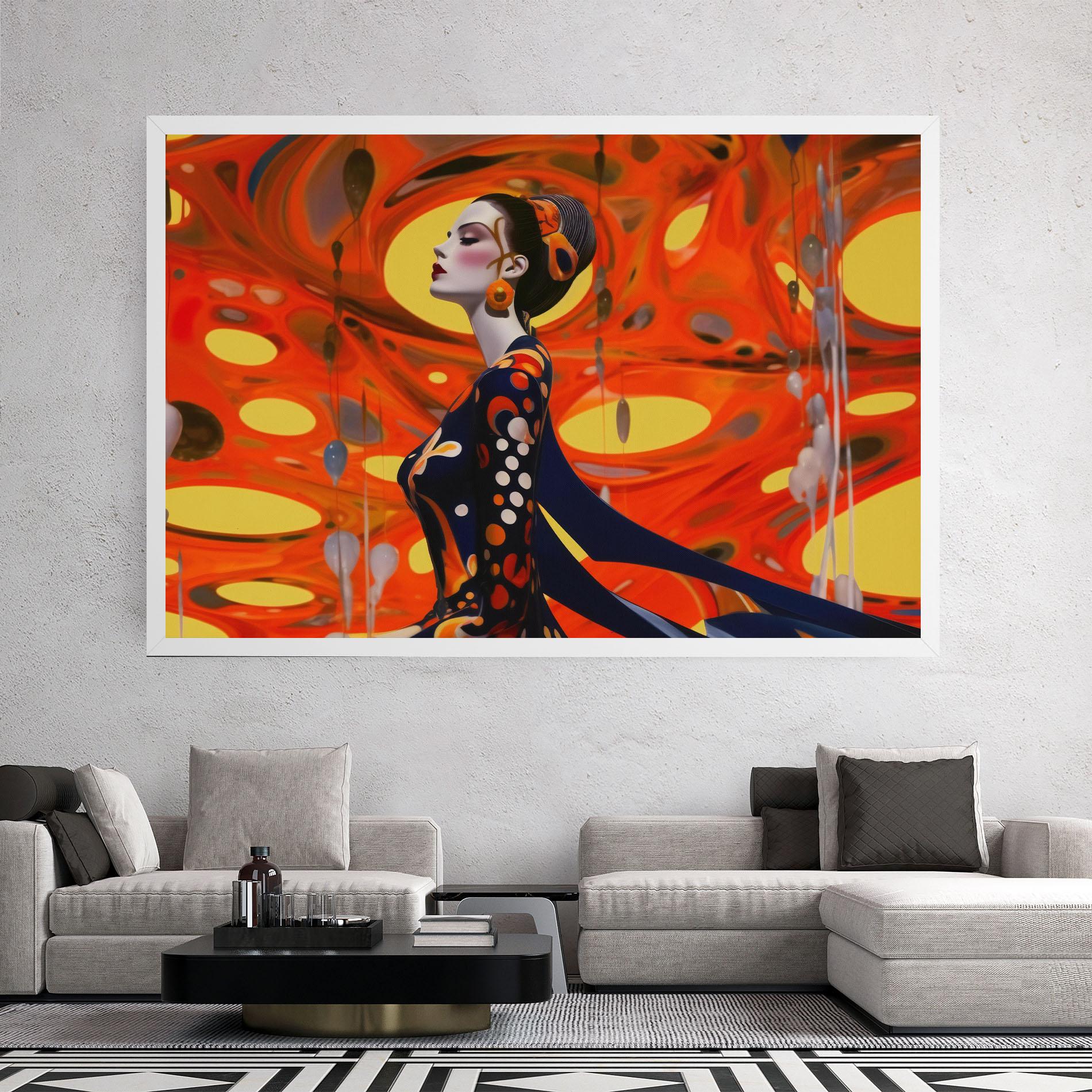 Vászonkép Big Orange Accesories mockup 2