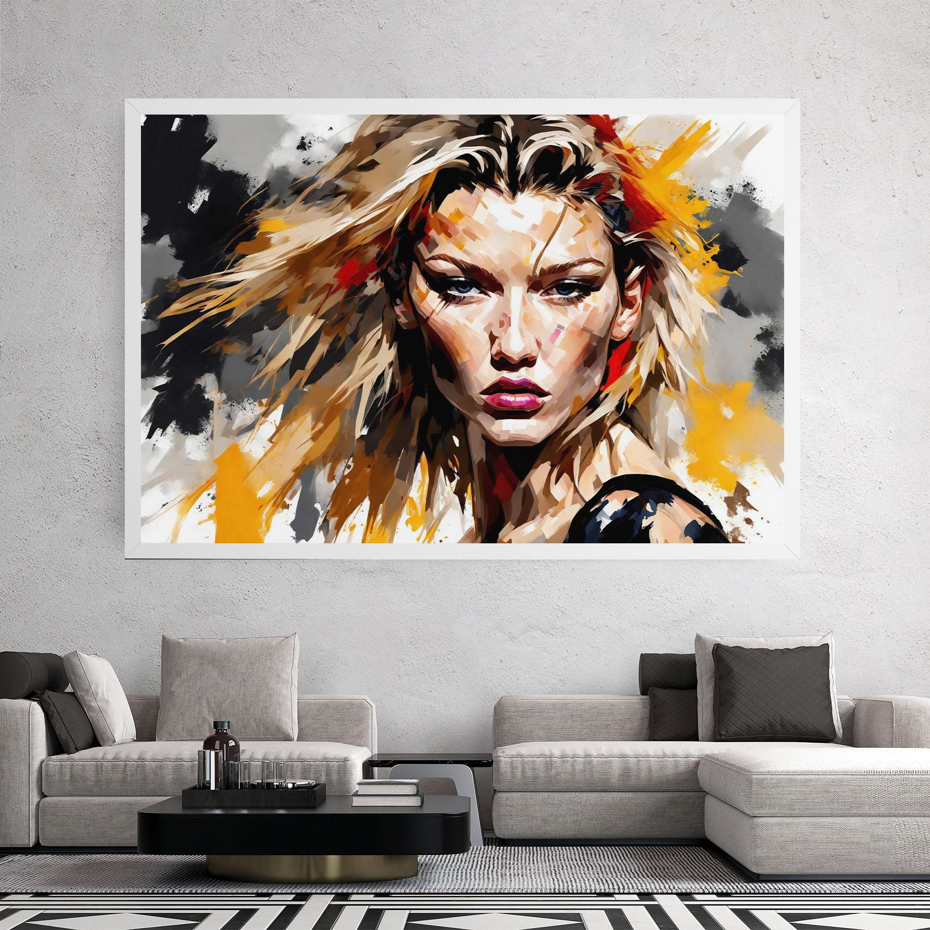 Vászonkép Blond Hair Splash mockup 2
