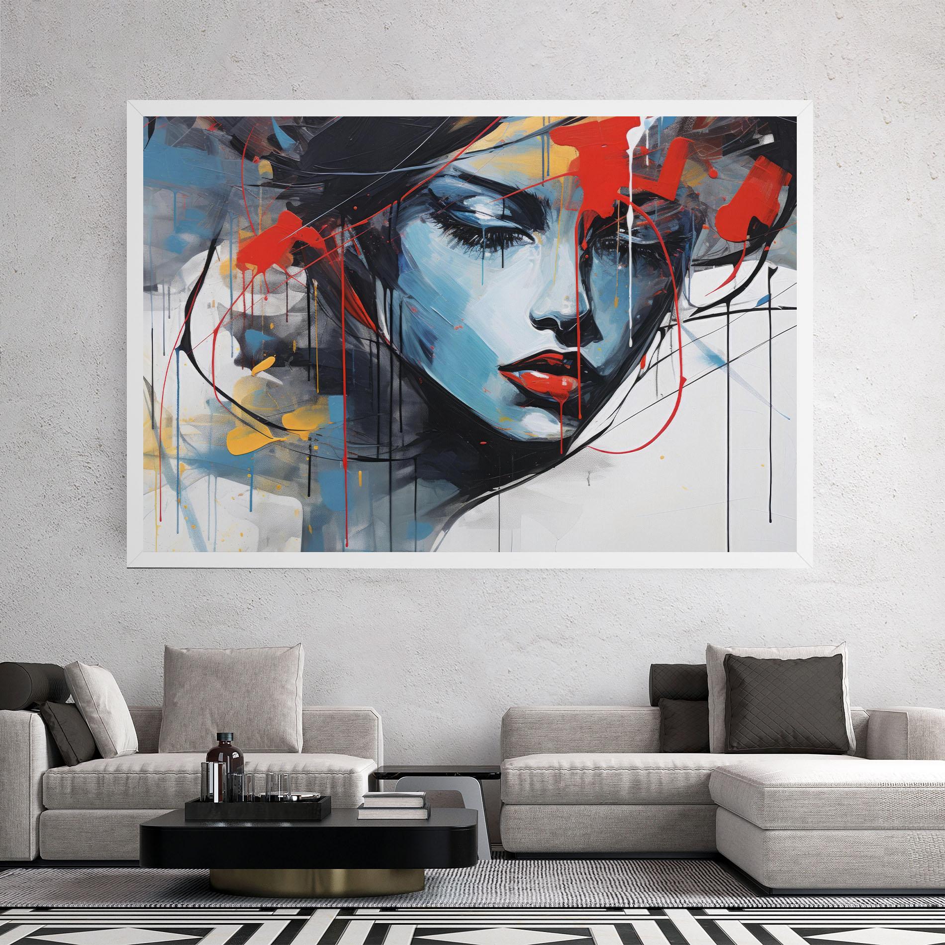 Vászonkép Edgy Woman mockup 2